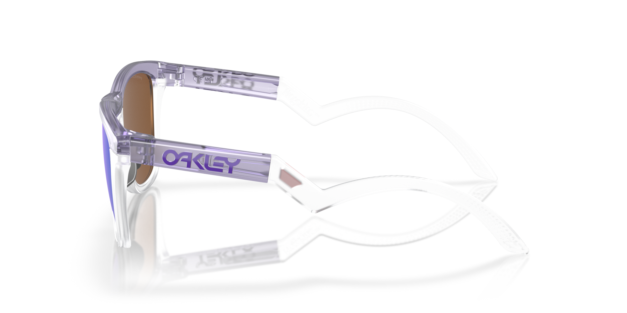 Oakley Frogskins™ Hybrid Sunglasses with Matte Lilac/Prizm Clear