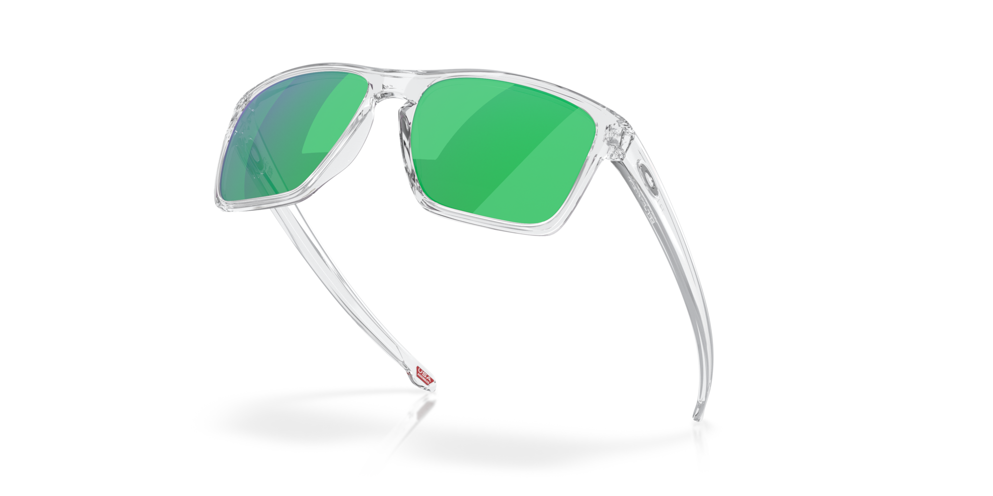 Oakley Sliver™ XL Sunglasses with Polished Clear Frame and Jade