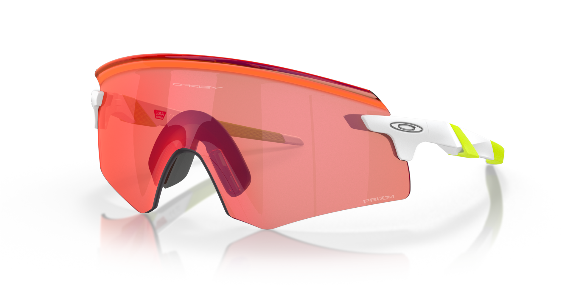Oakley Encoder Sunglasses with Matte White Frame and Prizm Field