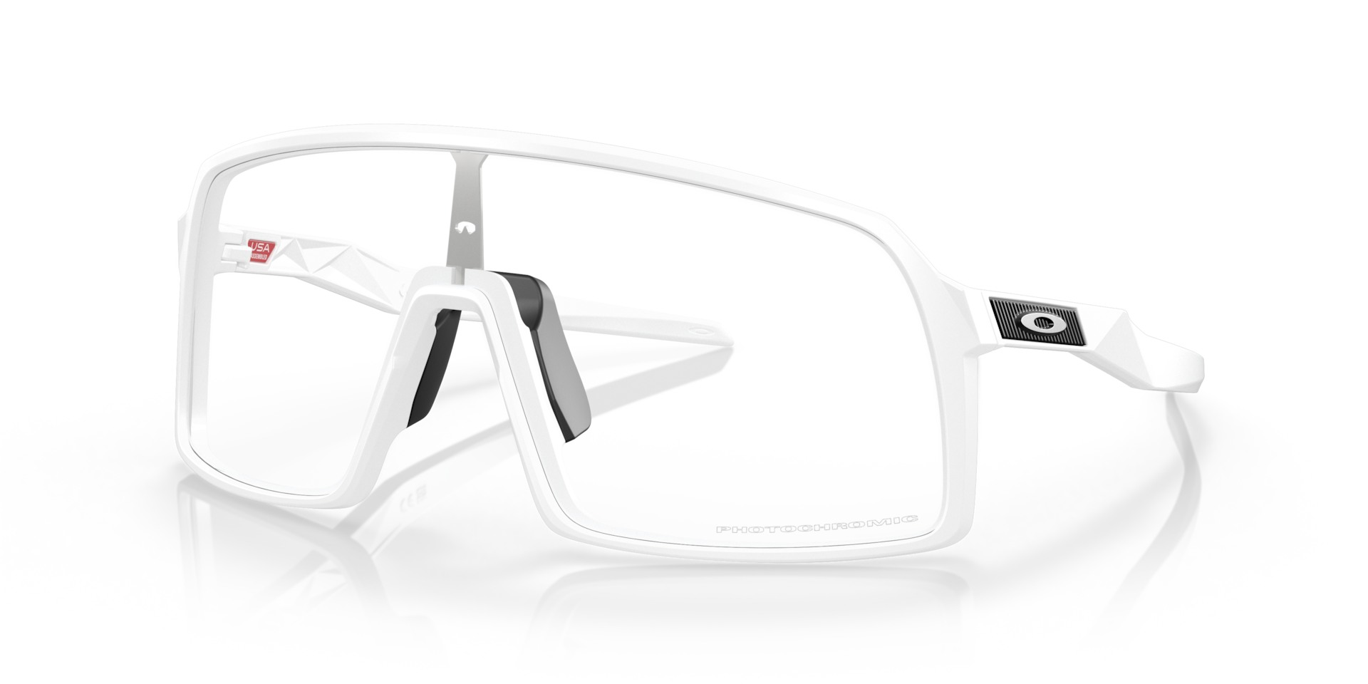 Sutro Clear to Black Iridium Photochromic Lenses, Matte White