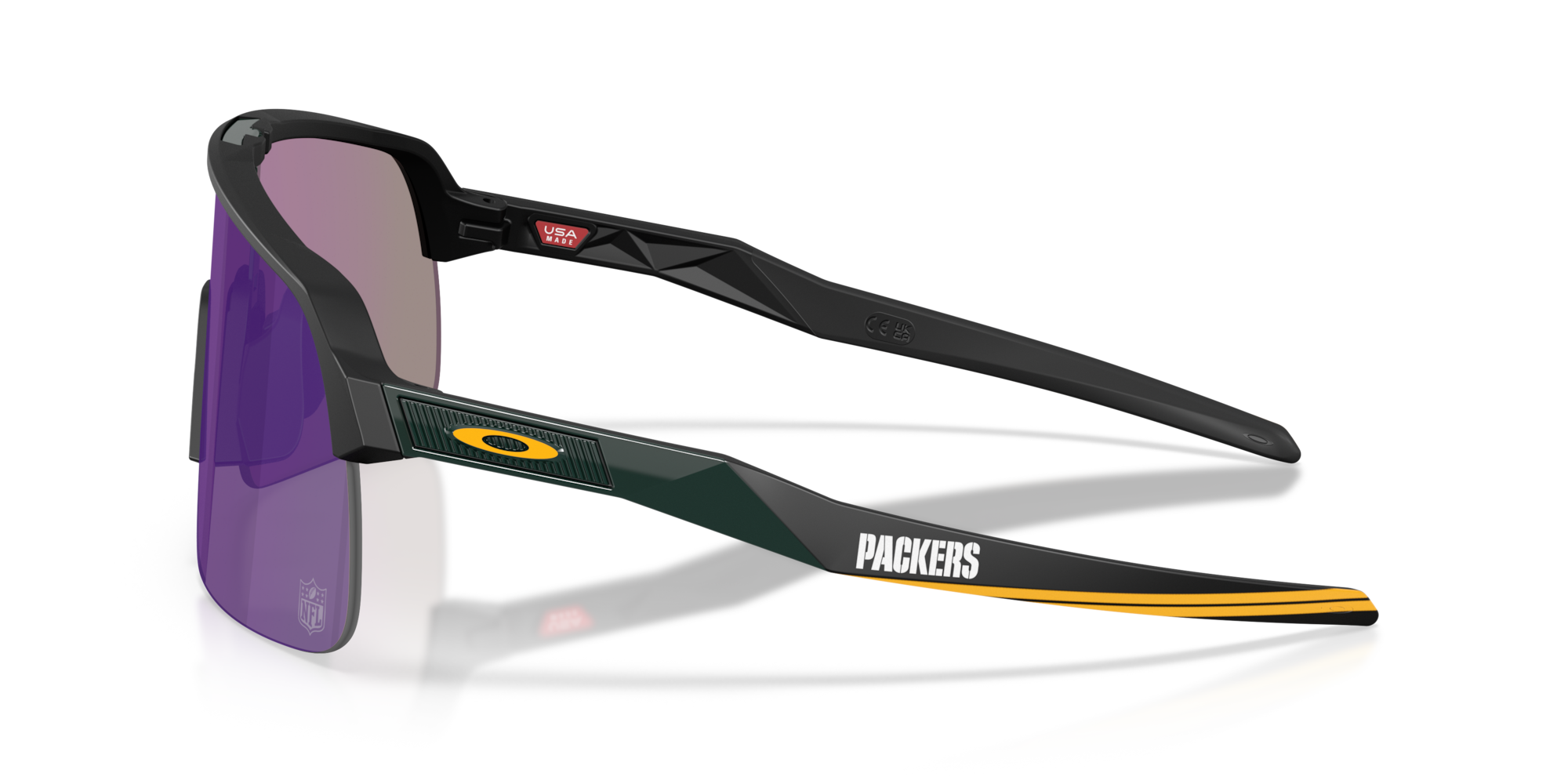 Oakley Green Bay Packers Sutro Lite Sunglasses with Matte Black