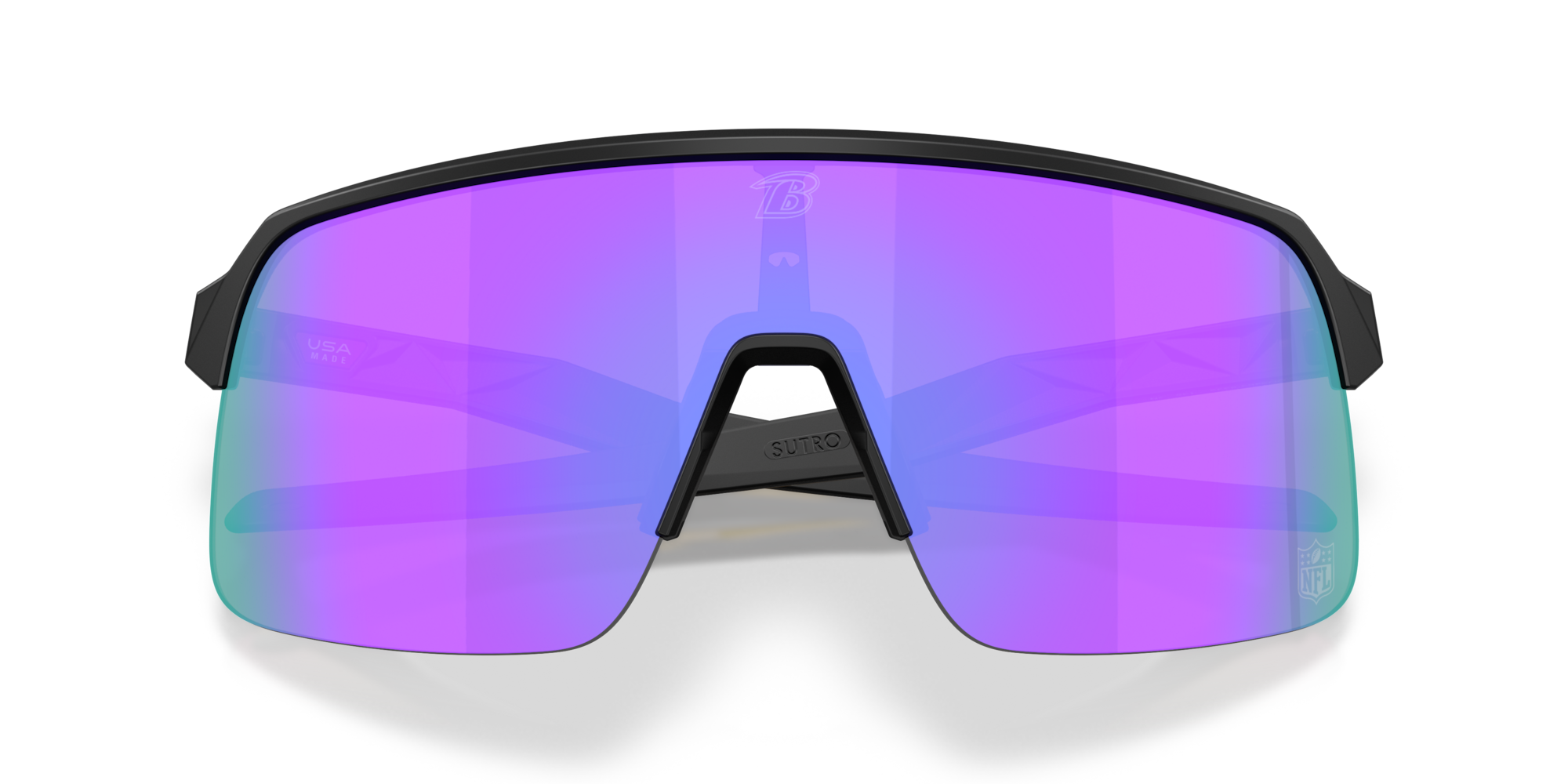 Oakley Baltimore Ravens Sutro Lite Sunglasses with Matte Black