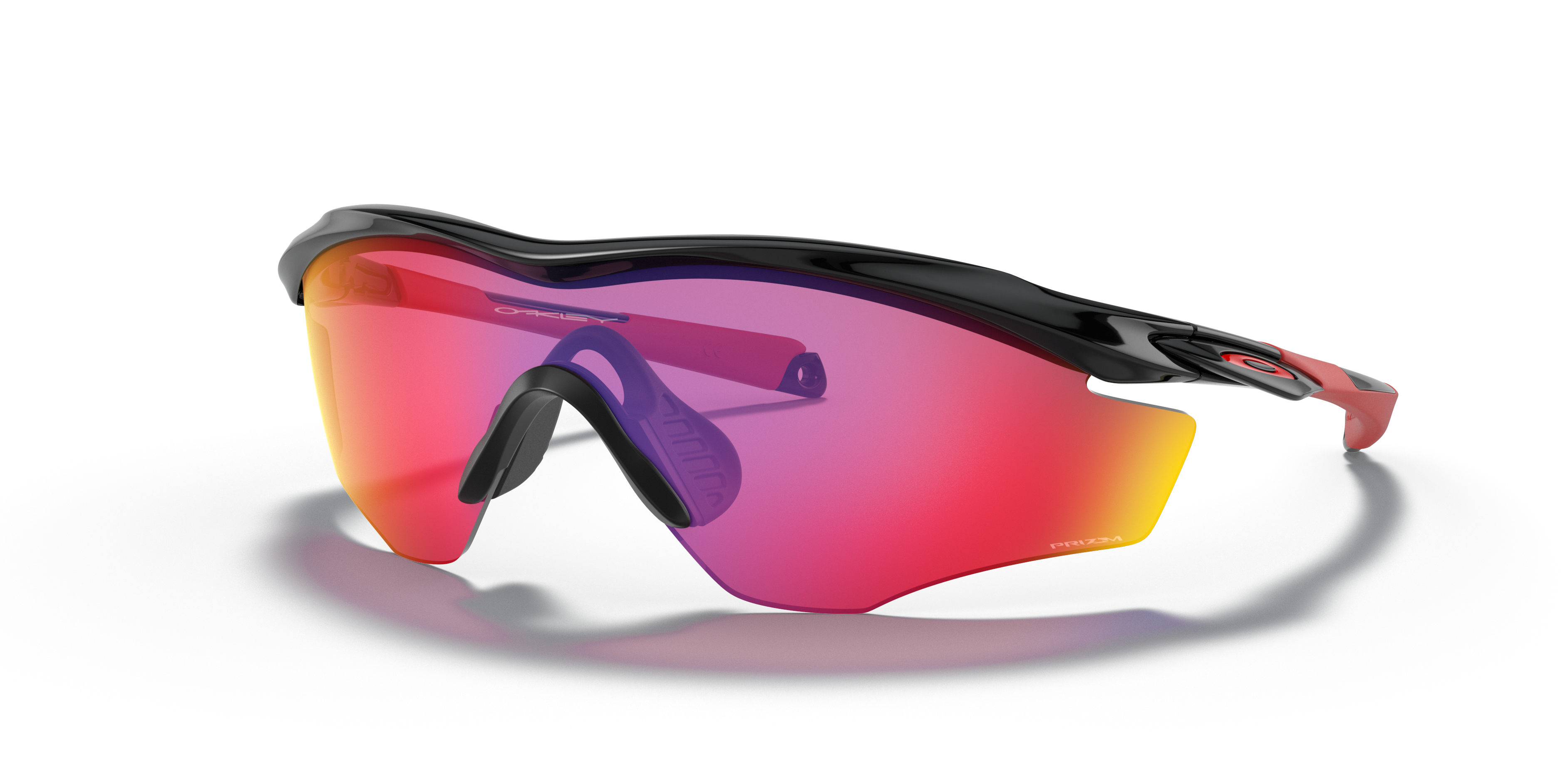 M2 Frame® XL Prizm Road Lenses, Polished Black Frame Sunglasses