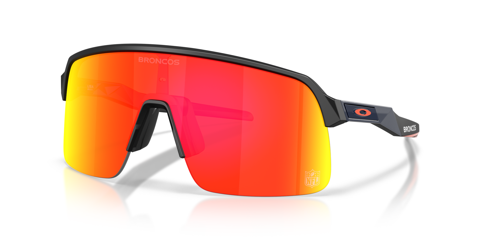 Oakley Denver Broncos Sutro Lite Sunglasses with Matte Black Frame