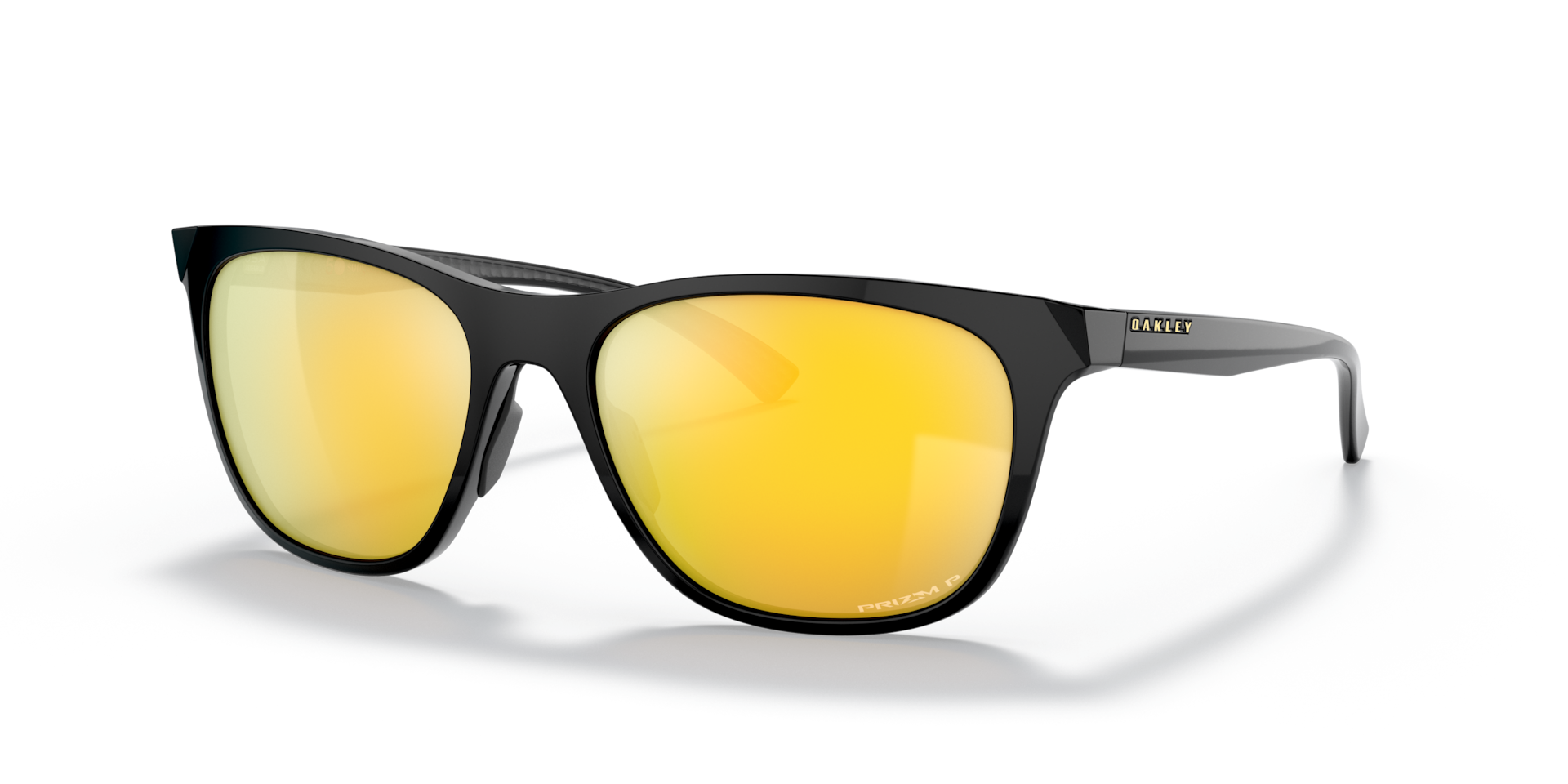 Oakley Leadline Sunglasses with Polished Black Frame and Prizm 24K