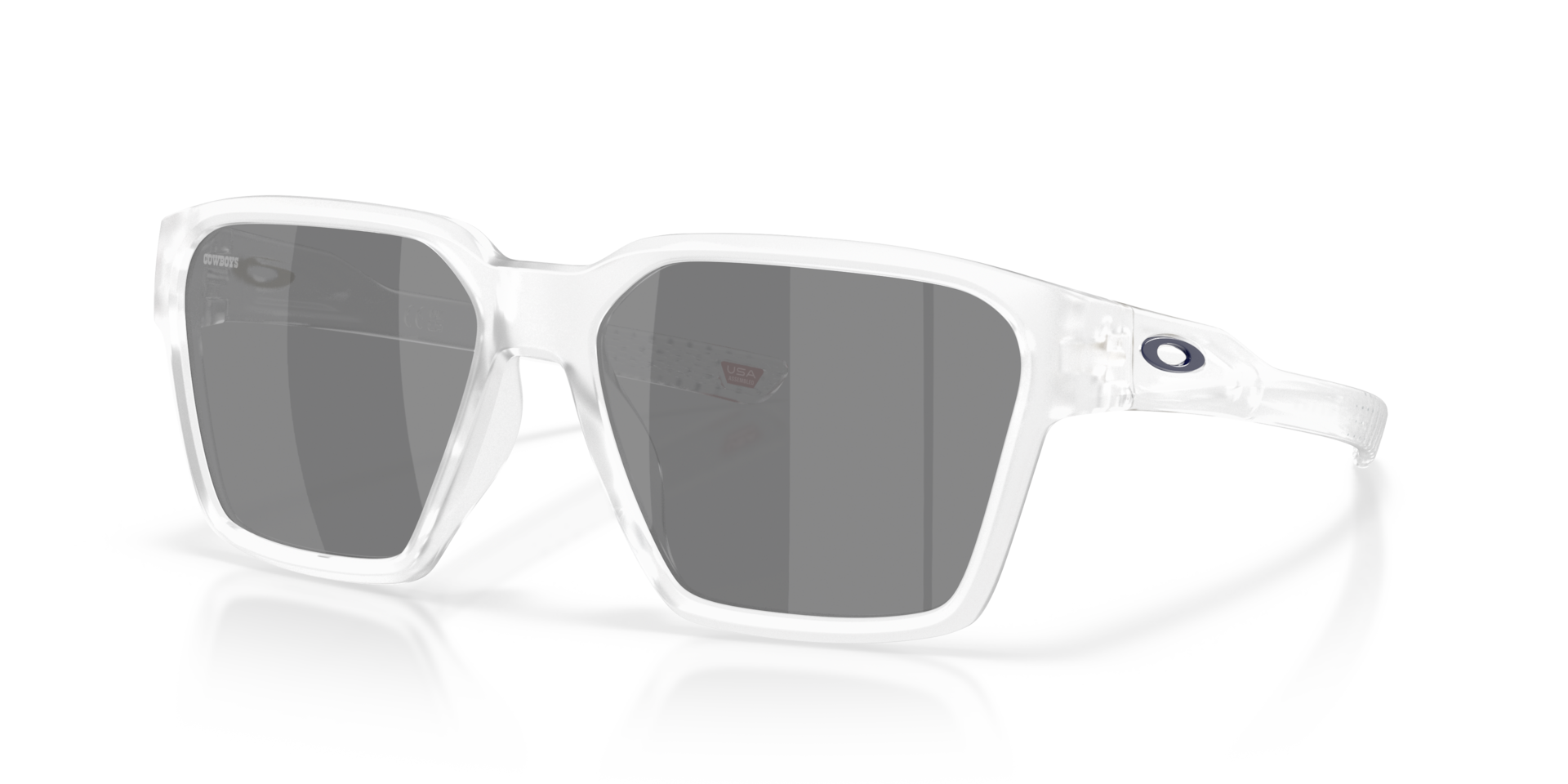 Oakley Dallas Cowboys Briza Sunglasses with Matte Clear Frame and