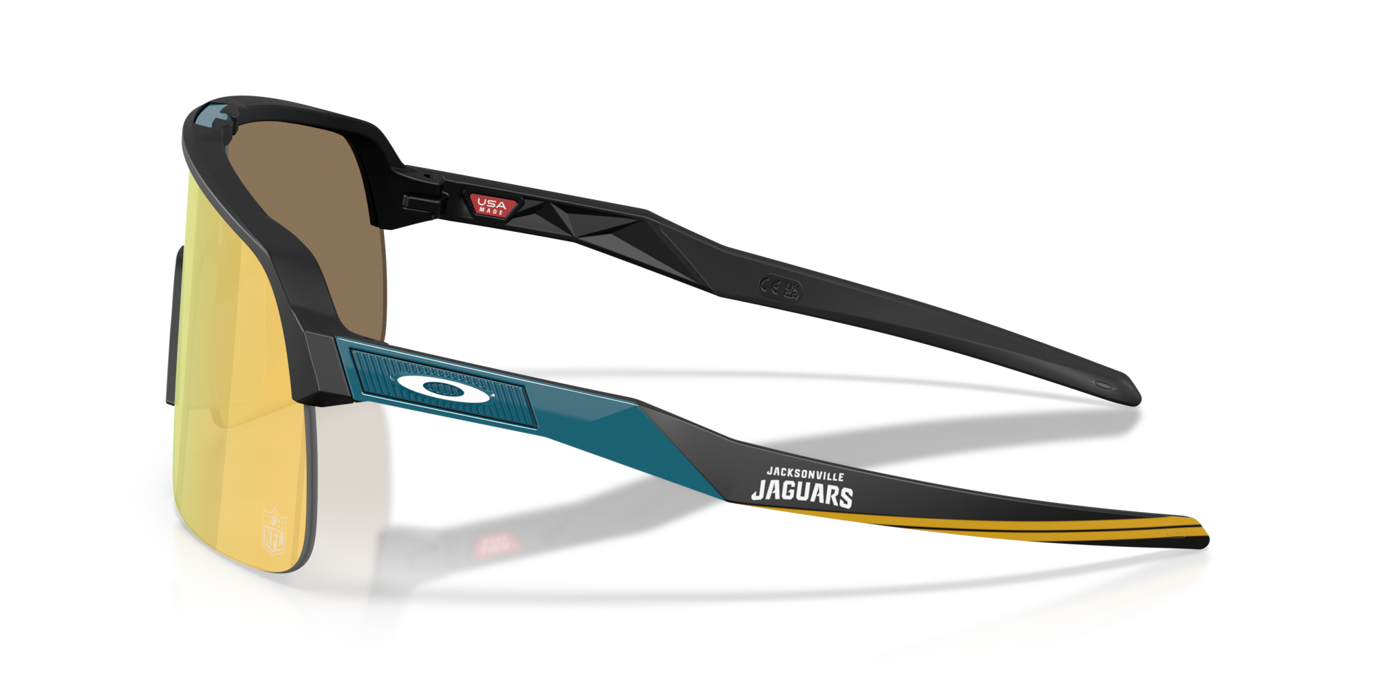 Oakley Jacksonville Jaguars Sutro Lite Sunglasses with Matte Black