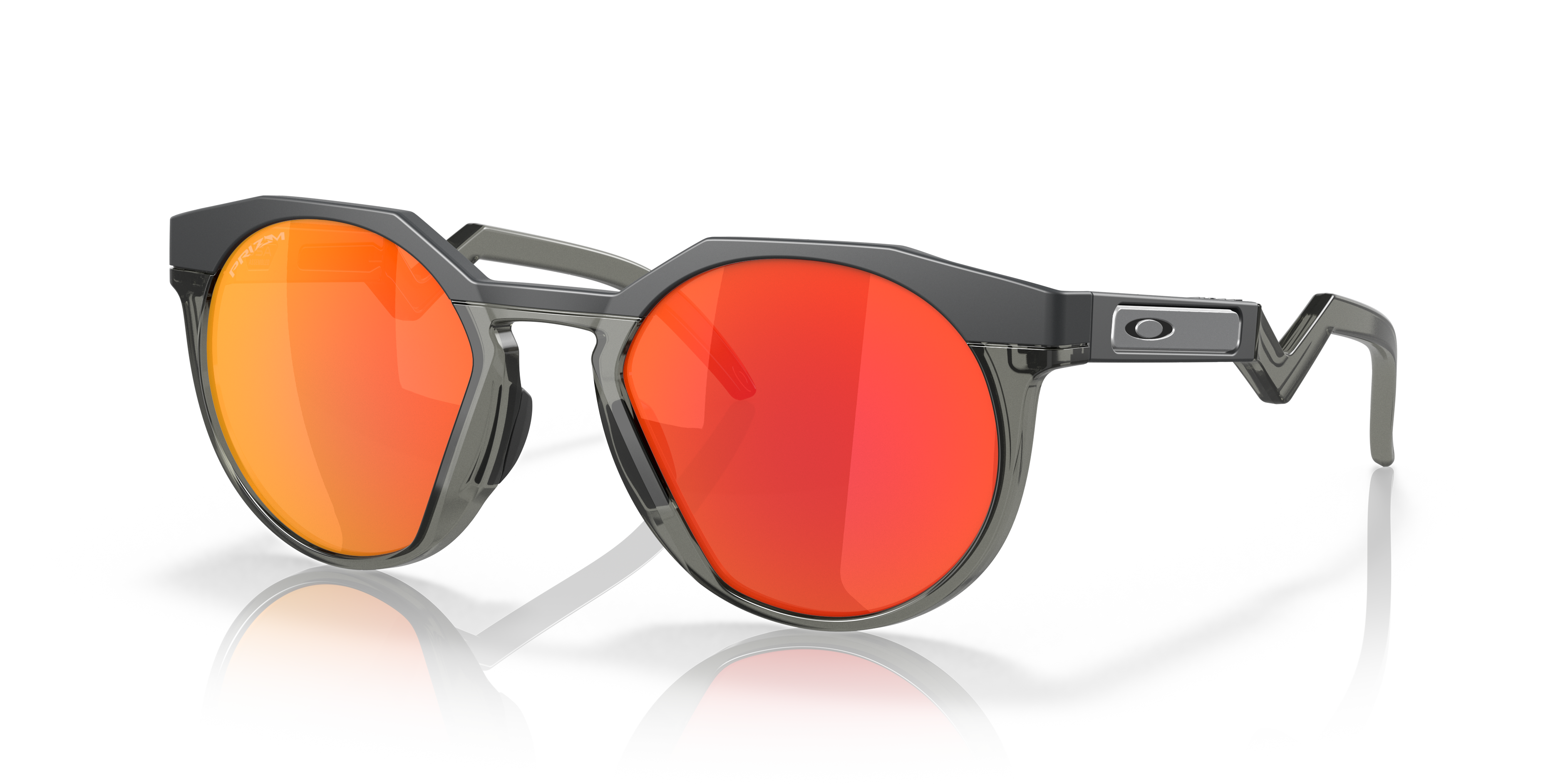 OAKLEY オークリー　HSTN L Oakley HSTN Sunglasses with Matte Carbon Frame and Prizm Ruby