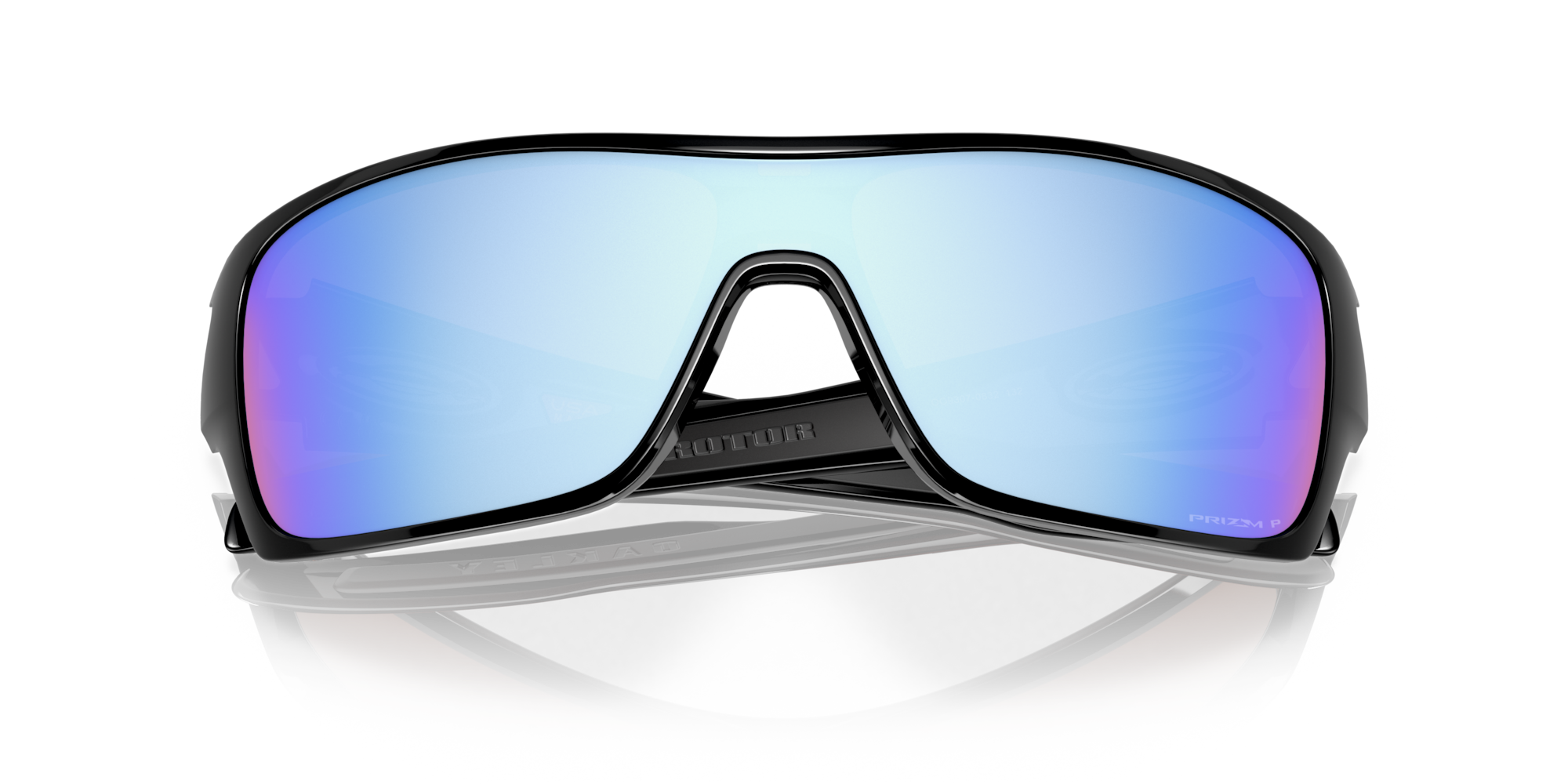 オークリー Turbine Rotorサングラス Polished BlackフレームとPrizm