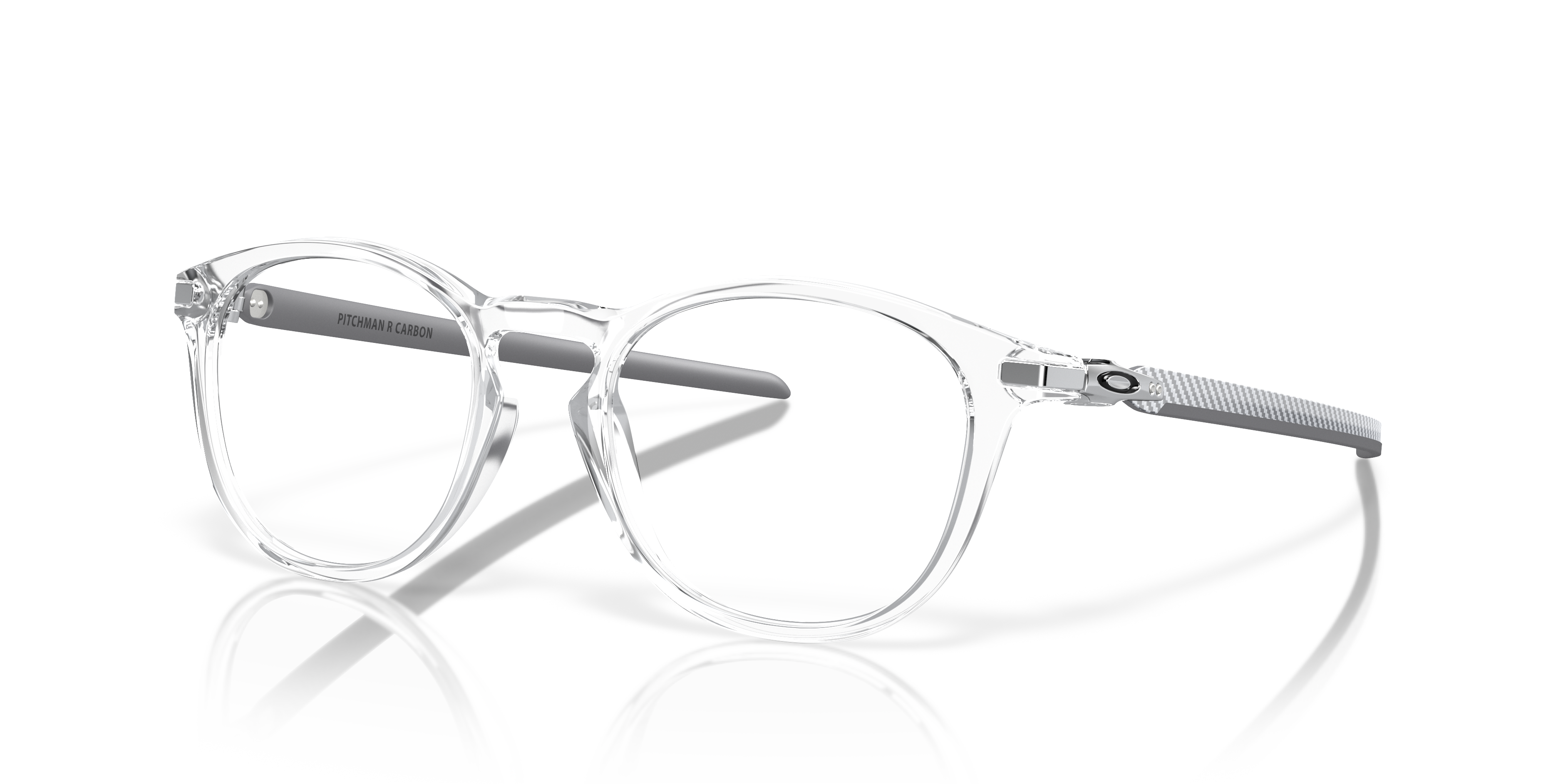 Oakley Pitchman™ R Carbon Eyeglasses with Polished Clear Frame