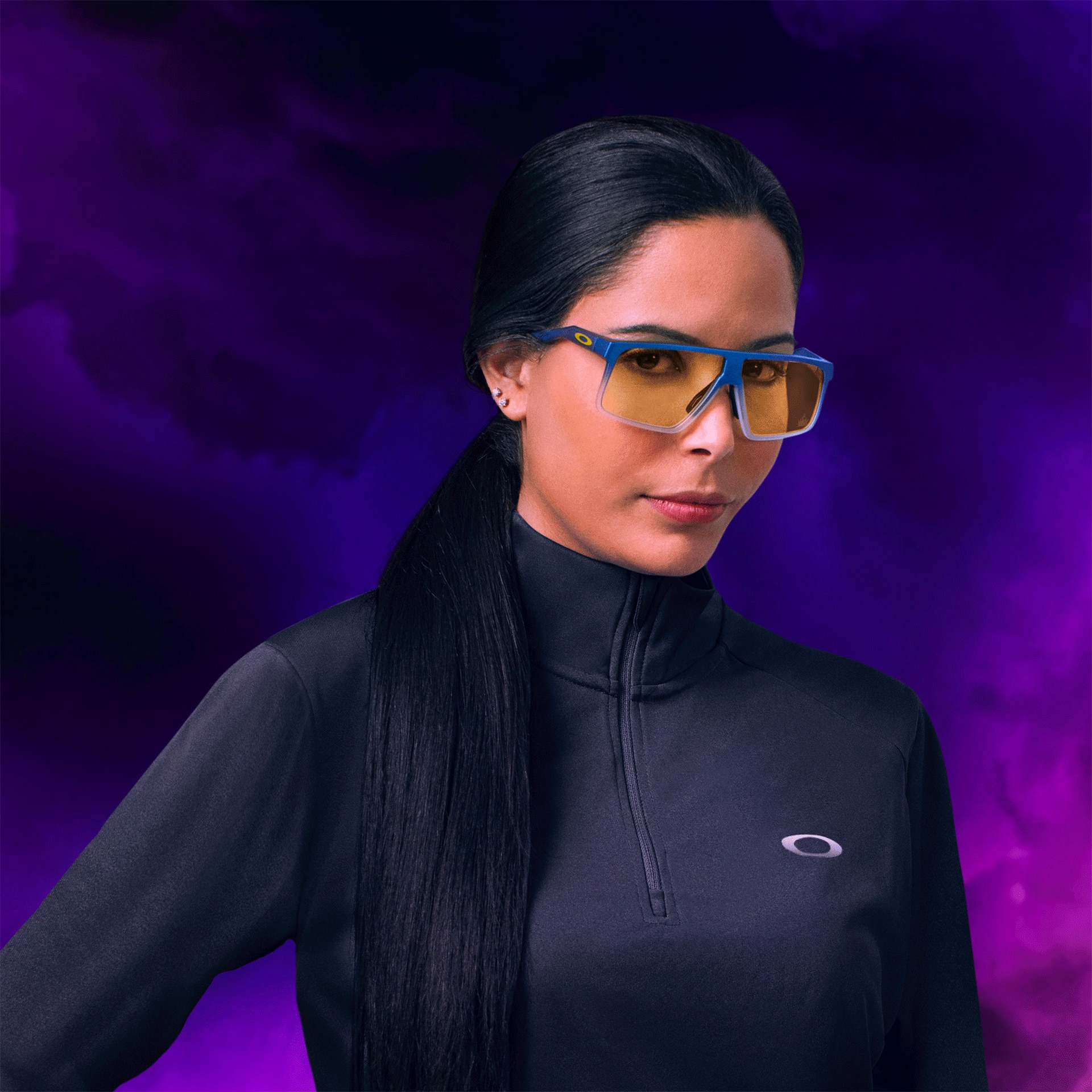 Oakley X Fortnite Helux Sunglasses with Matte Cyan & Blue & Clear