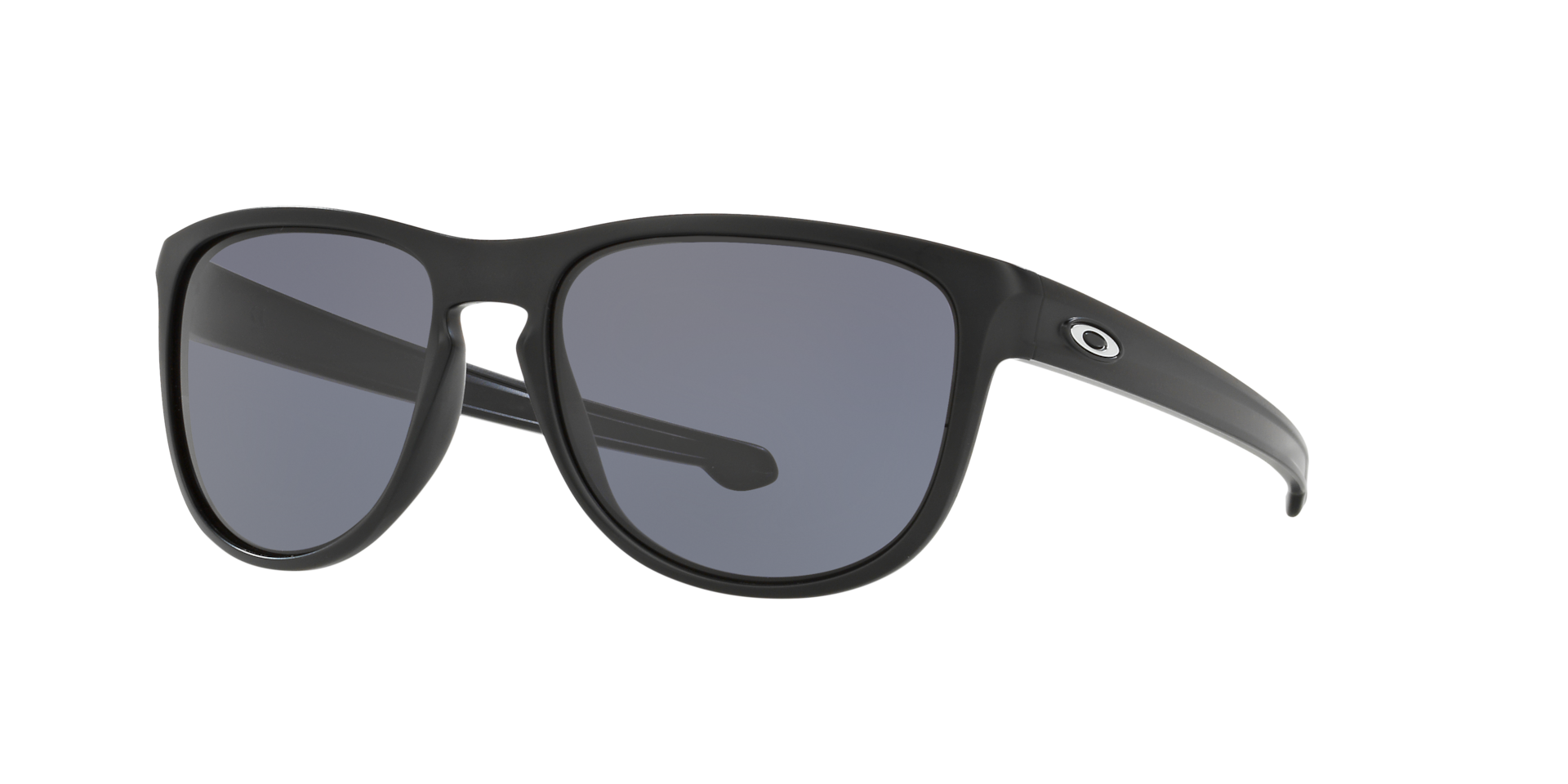 Oakley Sliver™ Round Sunglasses with Matte Black Frame and Grey
