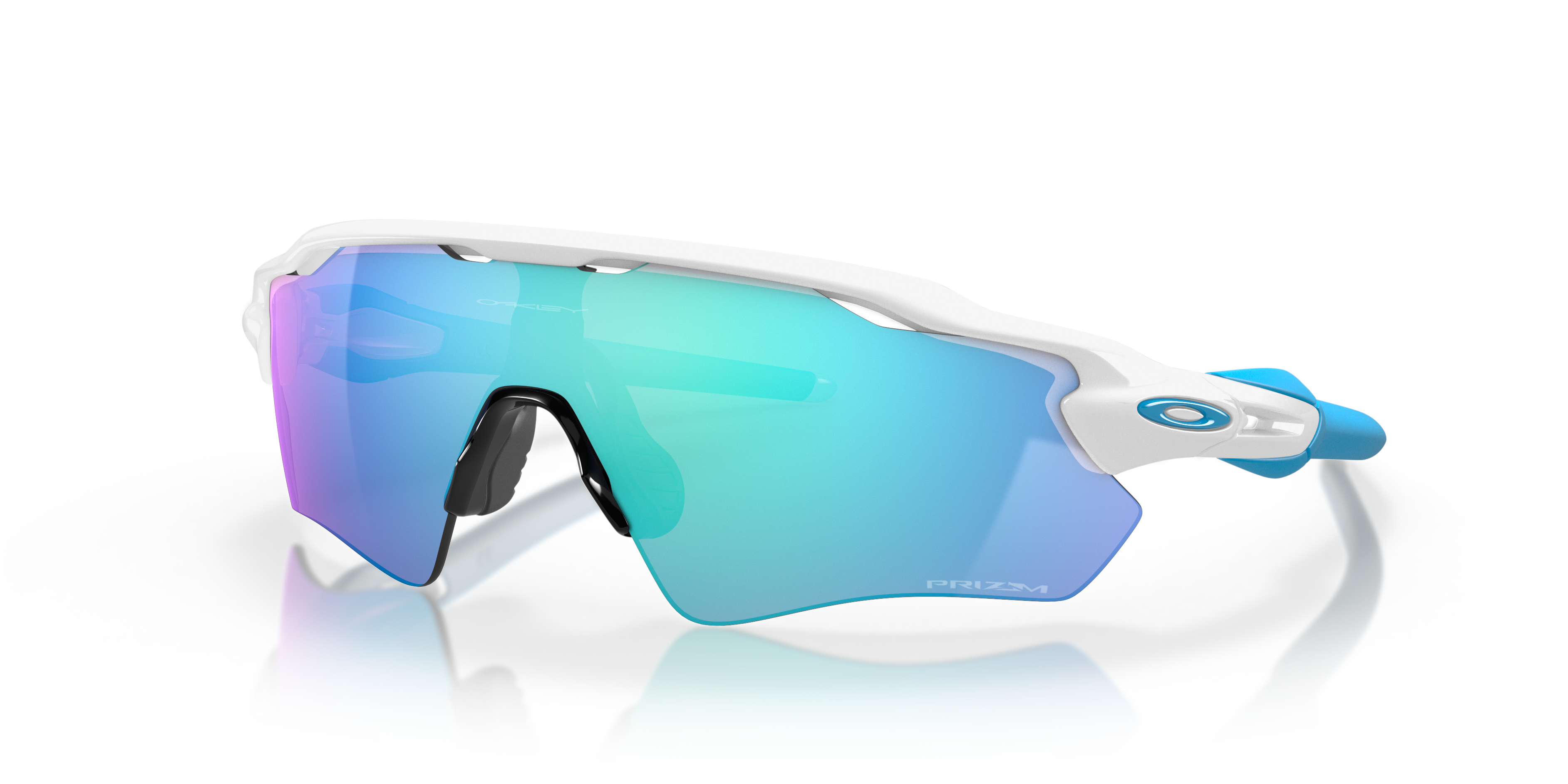 Radar® EV Path® Prizm Sapphire Lenses, Polished White Frame