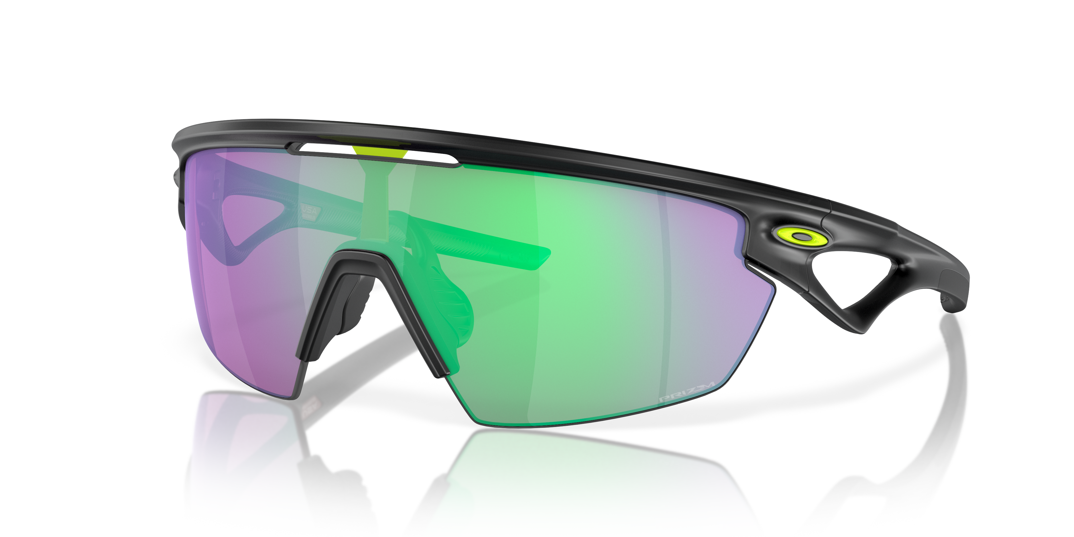 Sphaera™ Prizm Road Jade Lenses, Matte Black Ink Frame Sunglasses