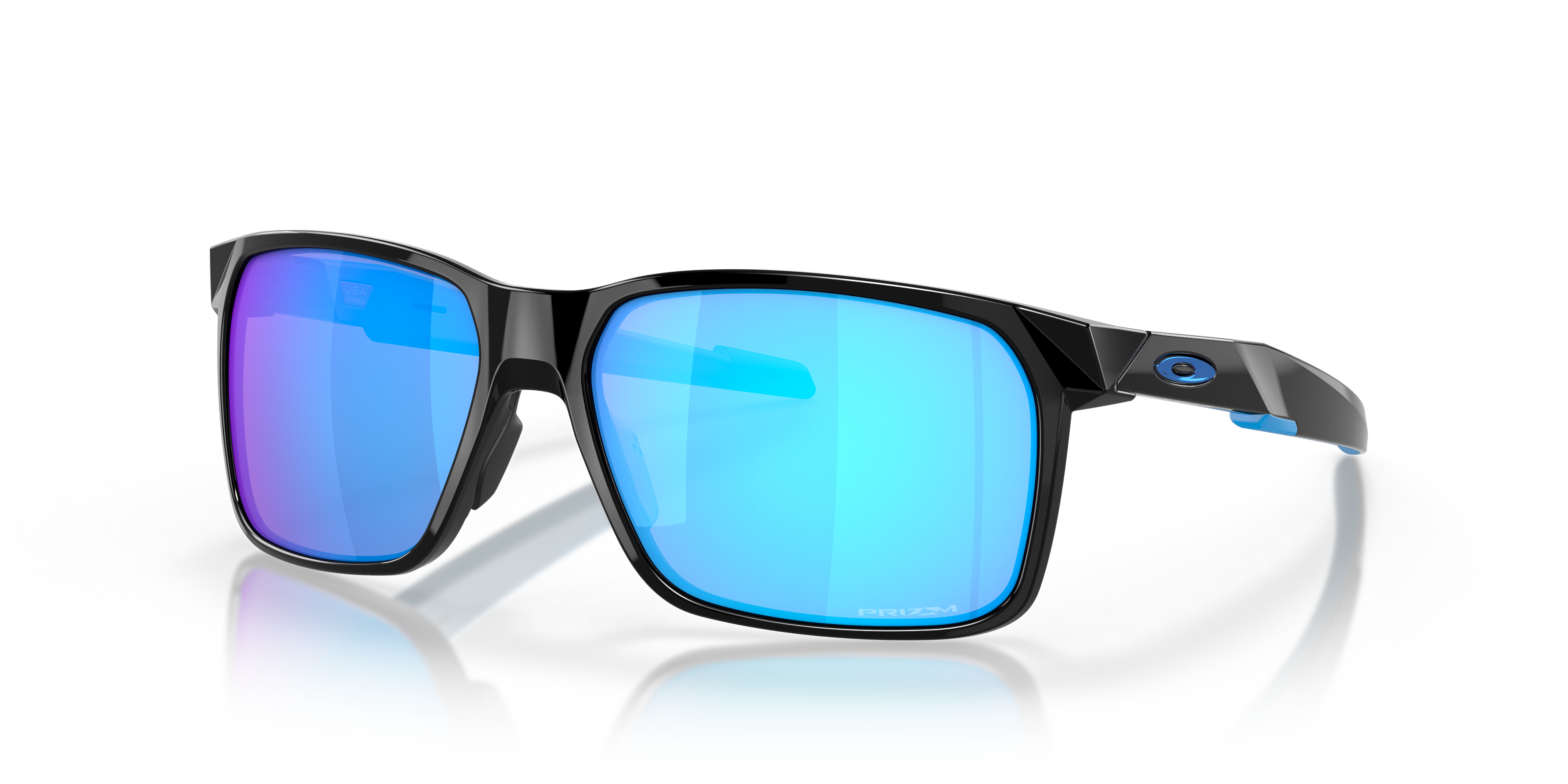 Portal X Prizm Sapphire Lenses, Polished Black Frame Sunglasses