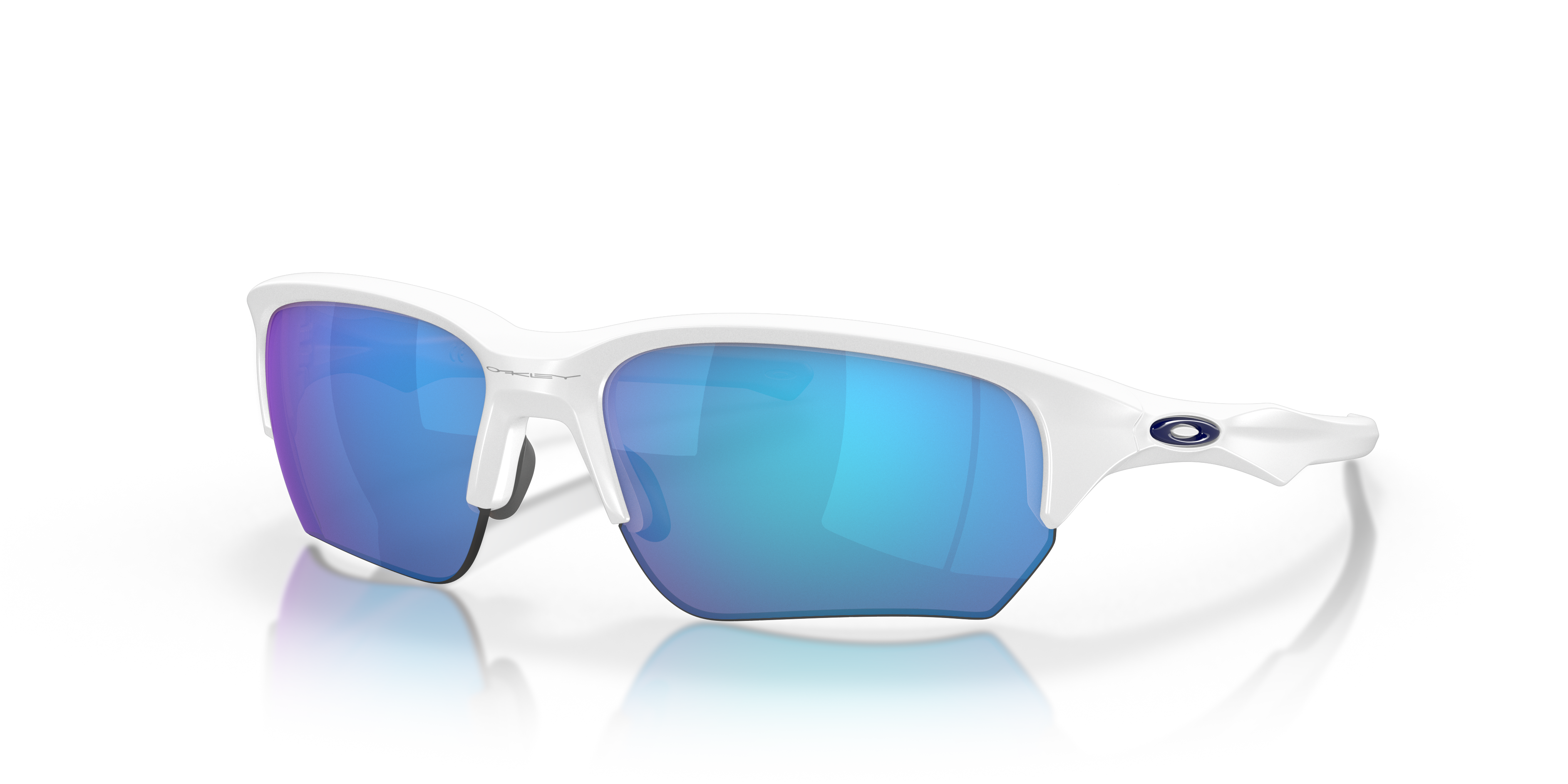 ✨未使用✨ OAKLEY FLAKBETA RX対応 スポーツサングラス オークリー Flak® Betaサングラス Matte WhiteフレームとSapphire