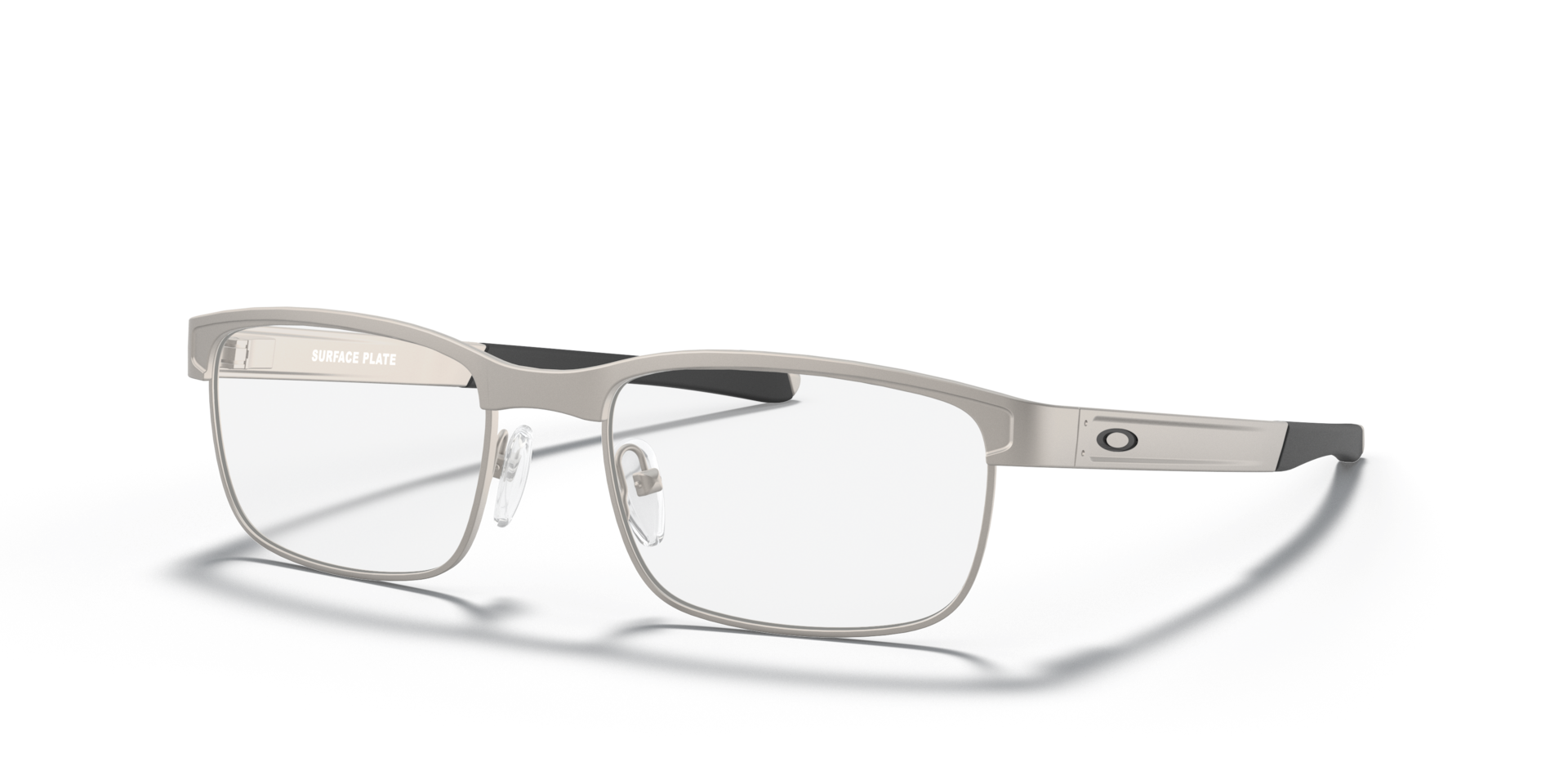 Oakley Men's Surface Plate™ Eyeglasses - Satin Chrome Size: 18 / 52 / 138