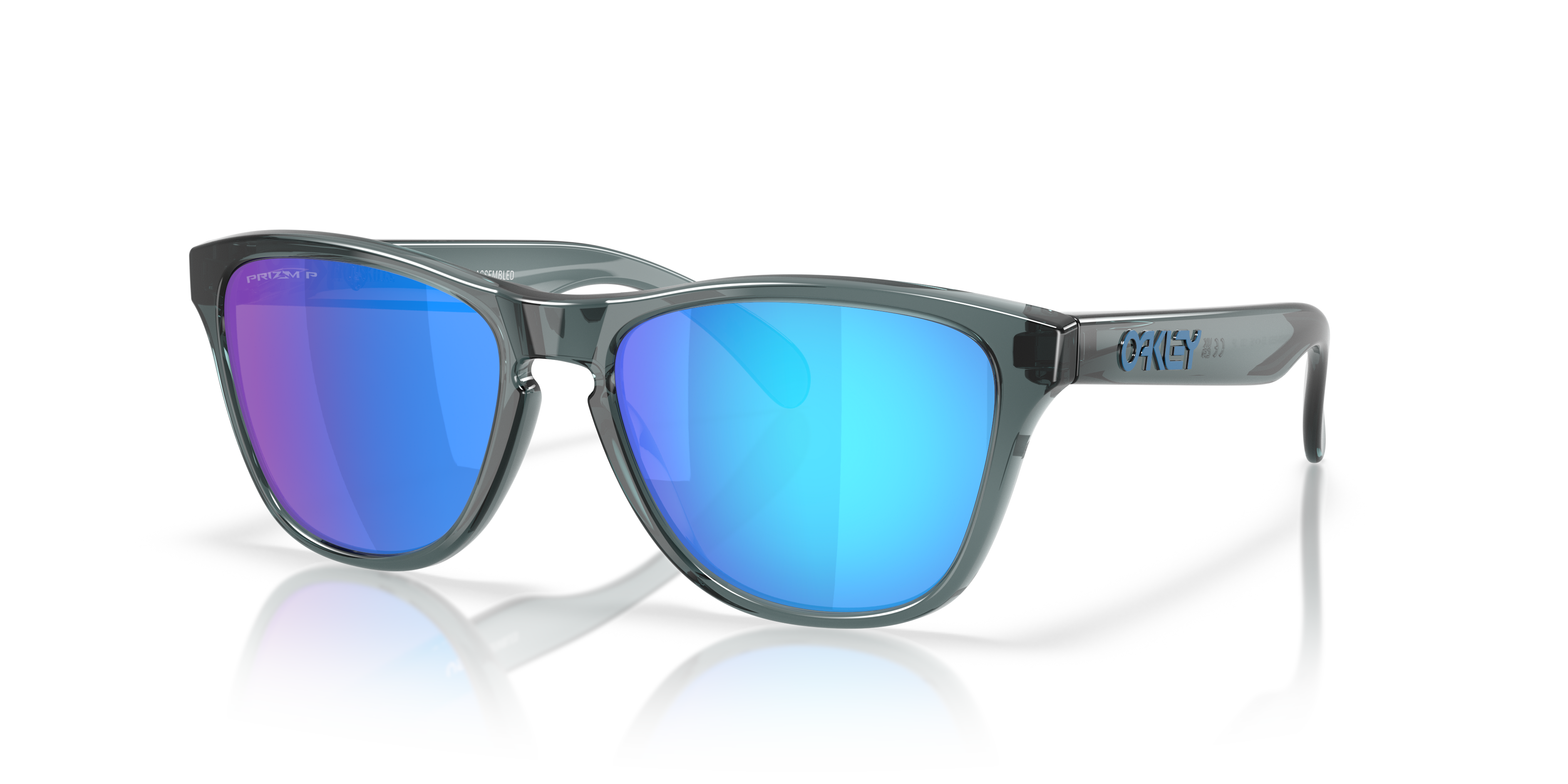 Oakley Frogskins PRIZM SAPPHIREサングラス Frogskins™ S Prizm Sapphire Polarized Lenses, Crystal Black Frame