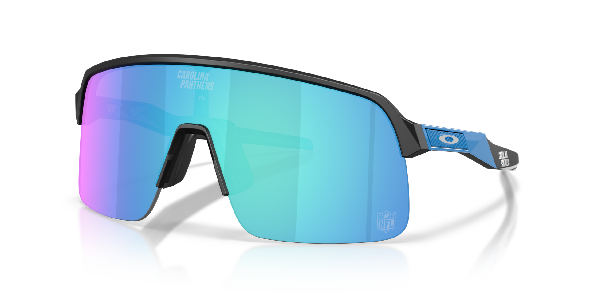 Oakley Carolina Panthers Sutro Lite Sunglasses with Matte Black