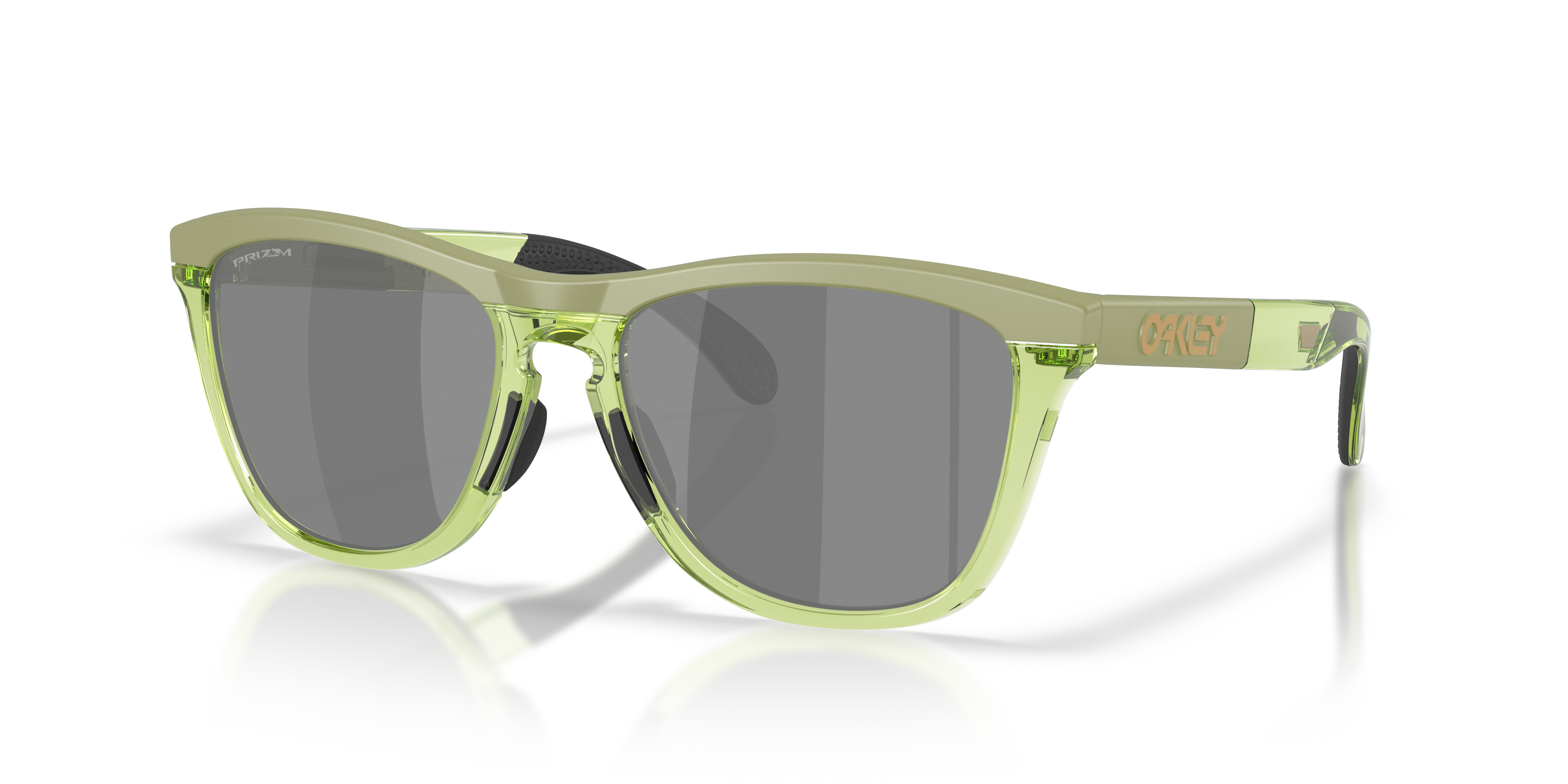 OAKLEY FROGSKINS RANGE XL サングラス Frogskins™ Range XL Prizm Black Lenses, Matte Fern/Transparent