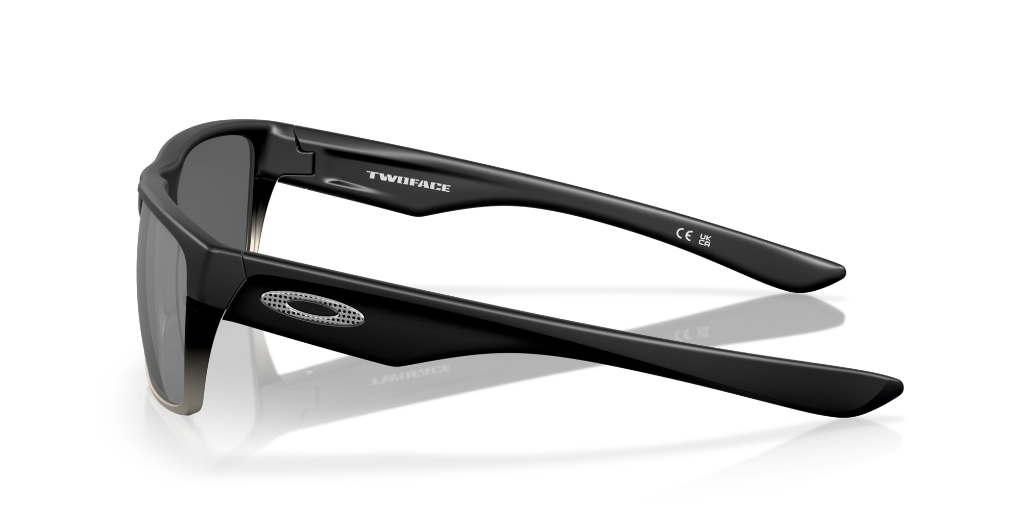 Oakley TwoFace™ Sunglasses with Matte Black Frame and Chrome