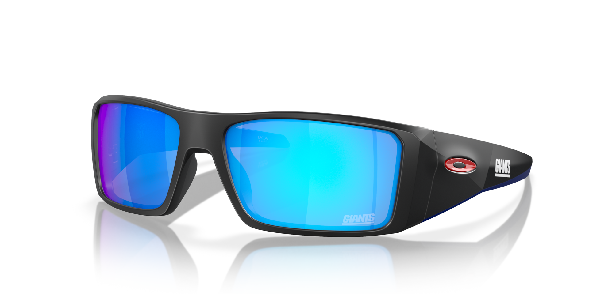 Oakley New York Giants Heliostat Sunglasses with Matte Black Frame 