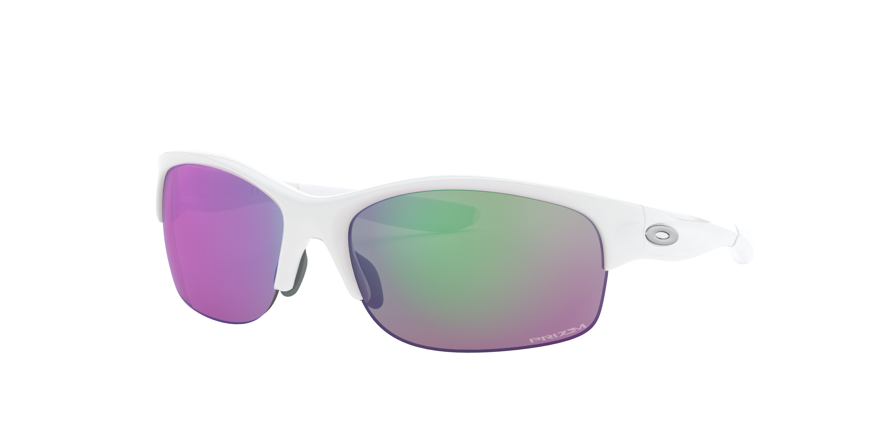 Oakley Commit® Square Sunglasses with Polished White Frame and