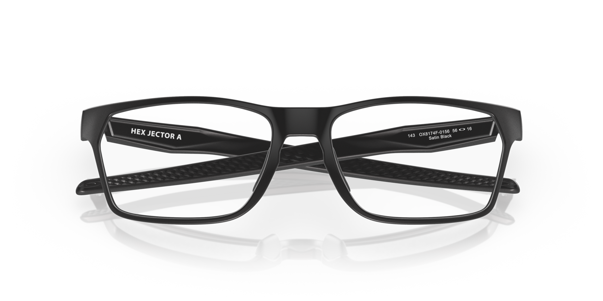 Oakley Hex Jector (Low Bridge Fit) Eyeglasses with Satin Black