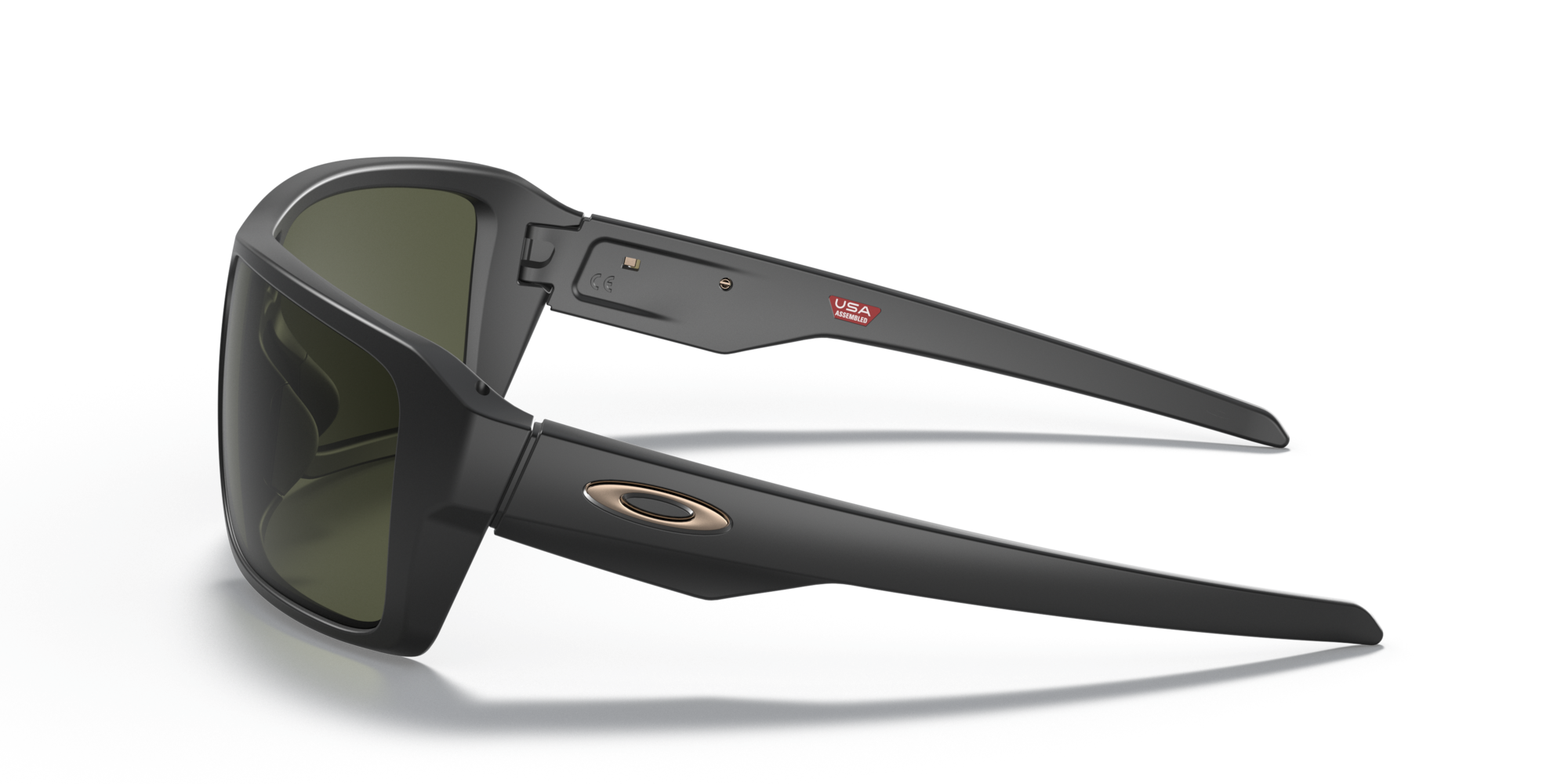 オークリー Double Edgeサングラス Matte BlackフレームとDark Grey