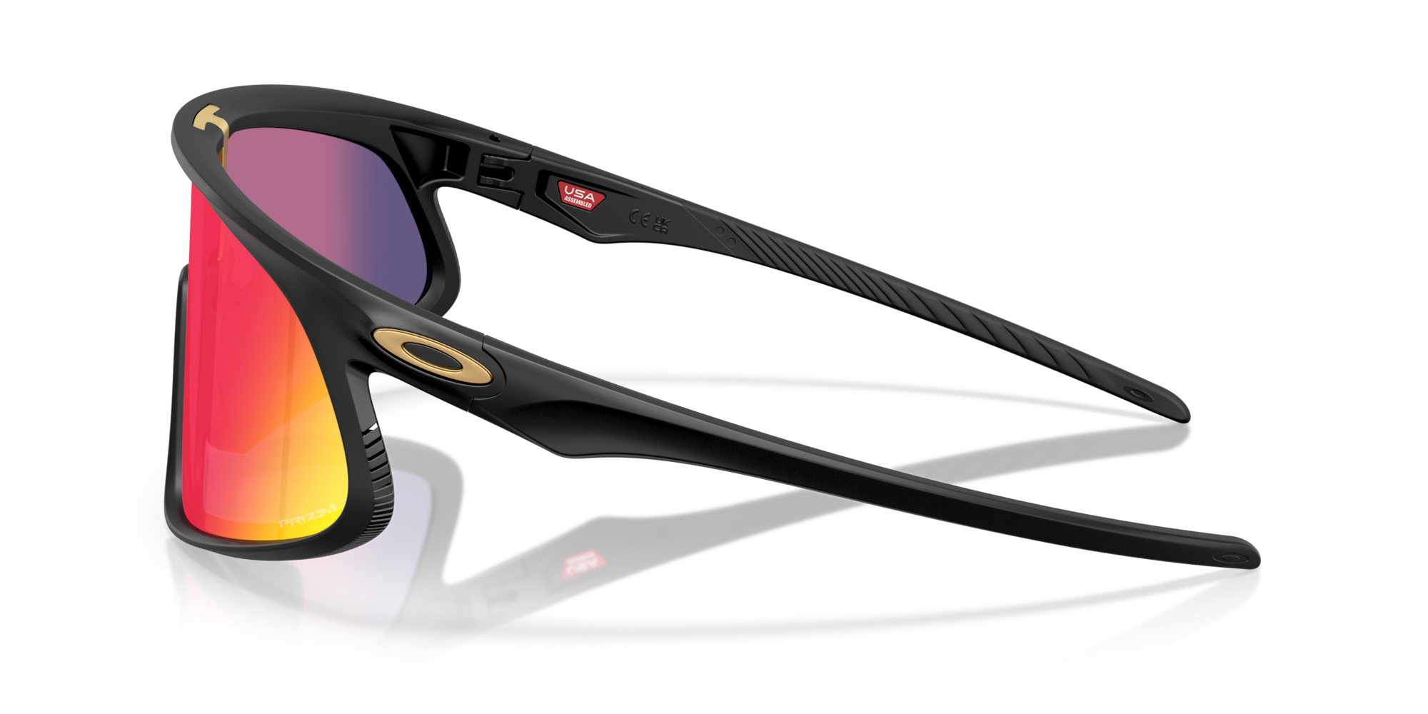 Oakley RSLV Sunglasses with Matte Black Frame and Prizm Road