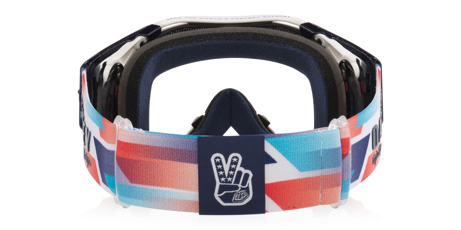 Oakley Airbrake ゴーグル ホワイト/ブルー Oakley Airbrake® MTB Troy Lee Designs Series Goggles with Troy Lee