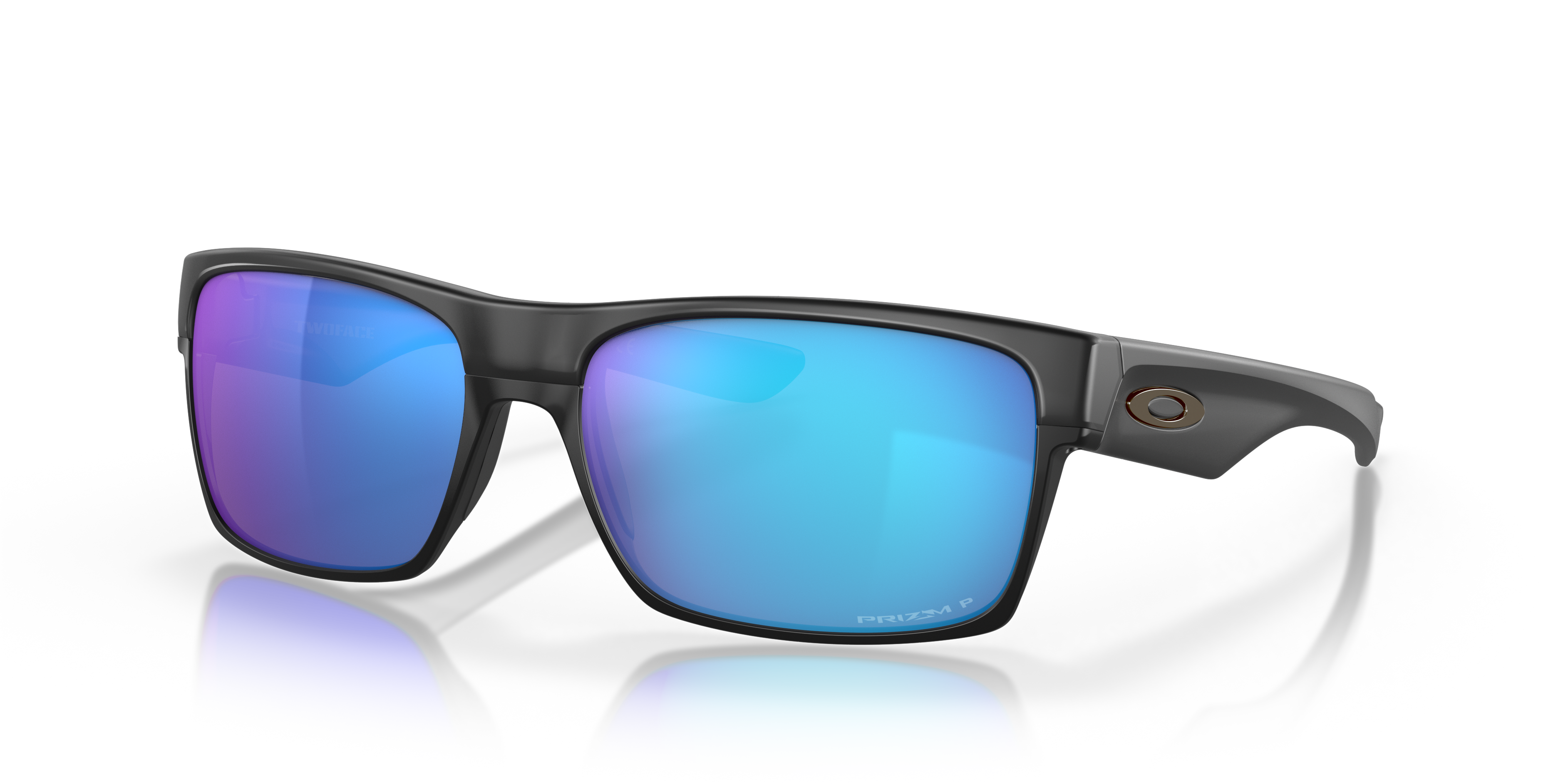 TwoFace™ Prizm Sapphire Polarized Lenses, Matte Black Frame