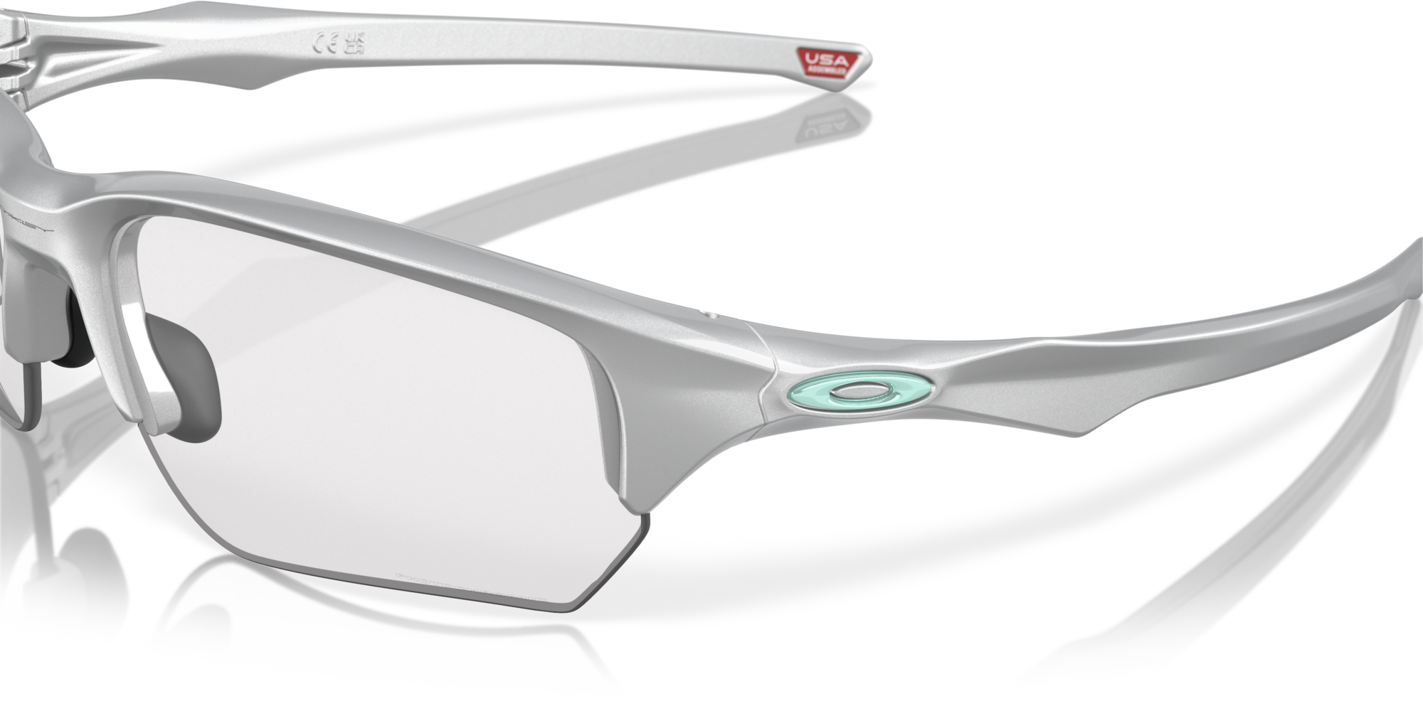 Oakley Flak® Beta (Low Bridge Fit) Sunglasses with Silver Frame