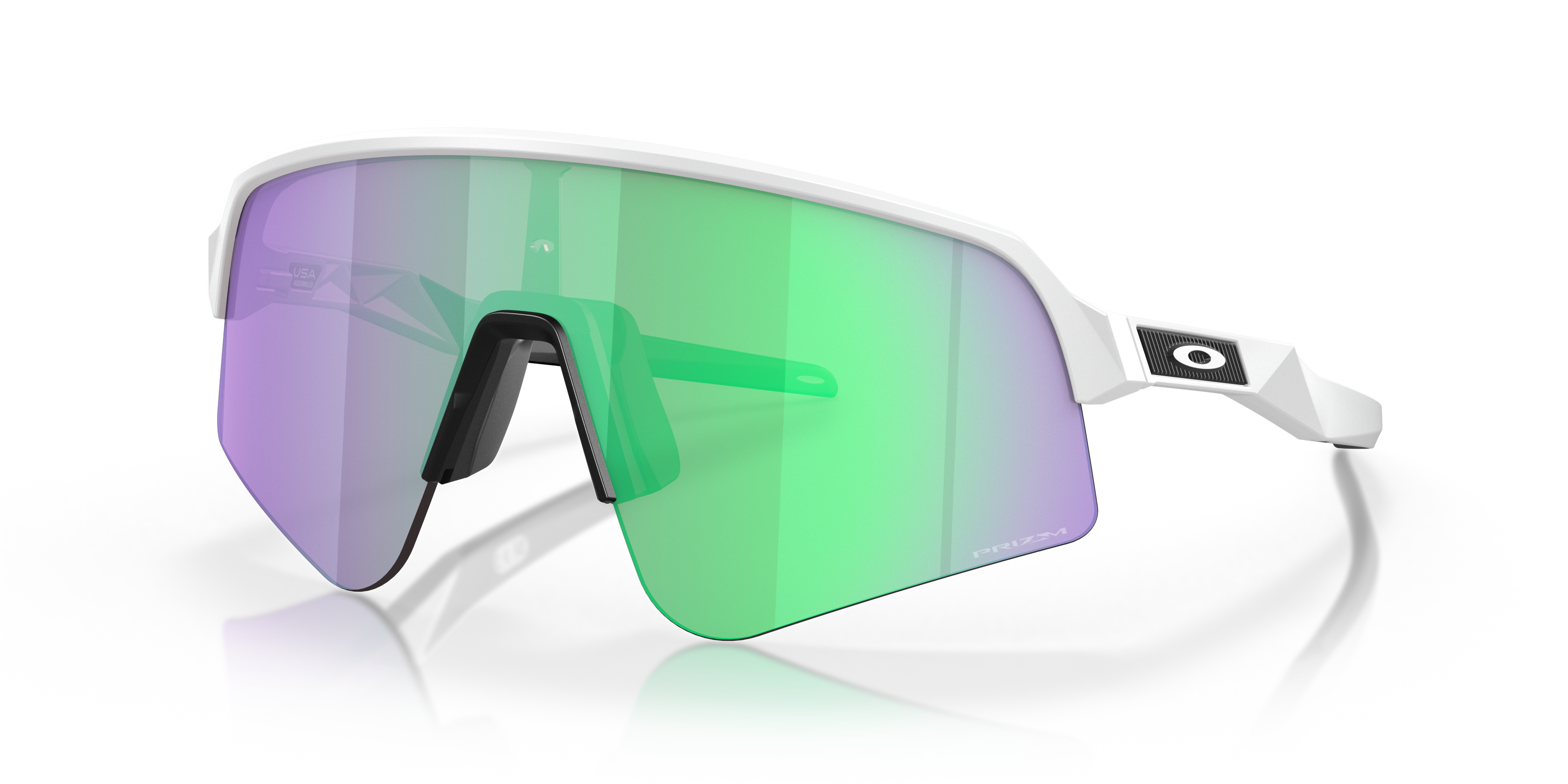 Sutro Lite Sweep Prizm Road Jade Lenses, Matte White Frame