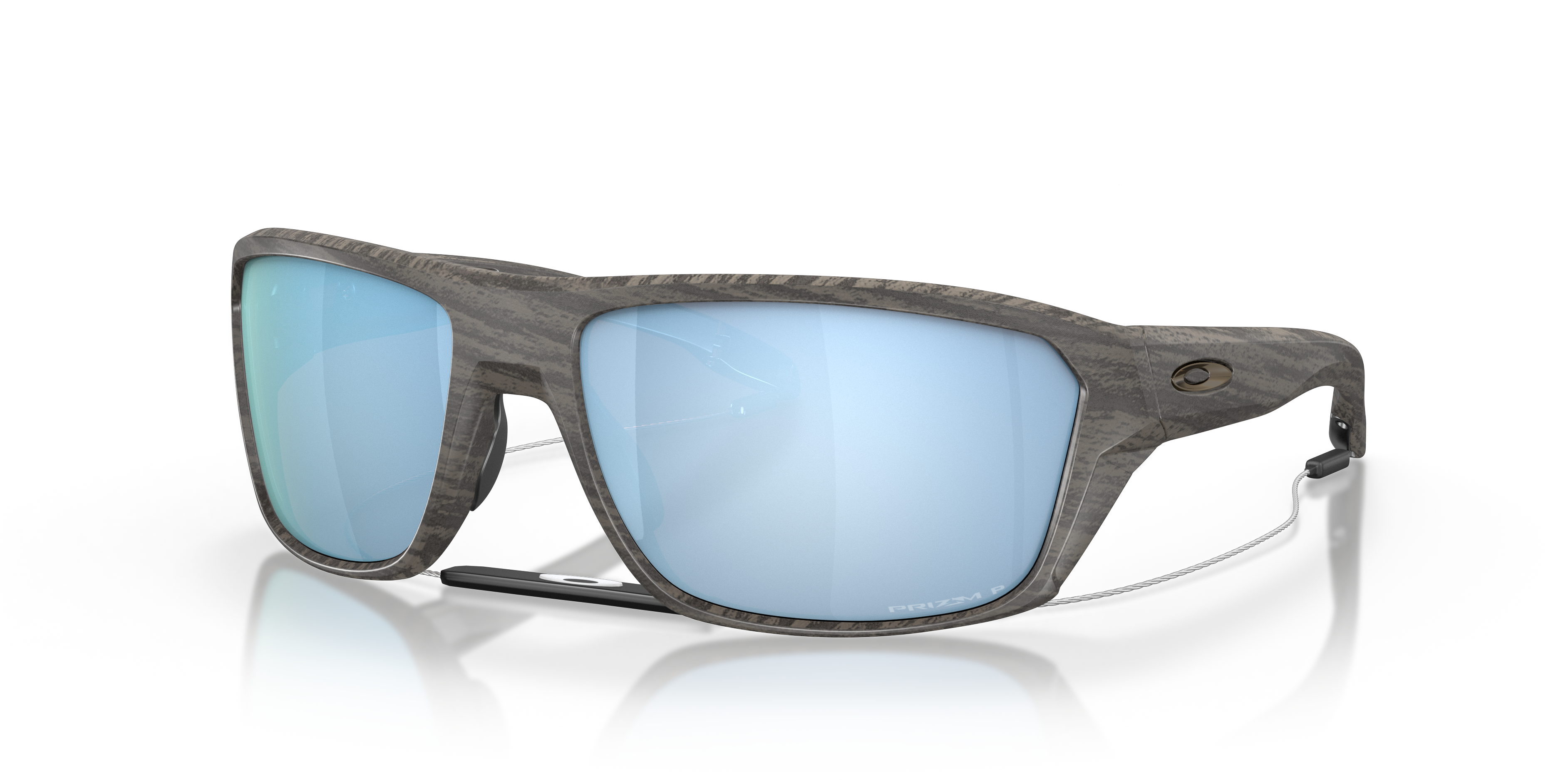 Split Shot Prizm Deep Water Polarized Lenses, Woodgrain Frame