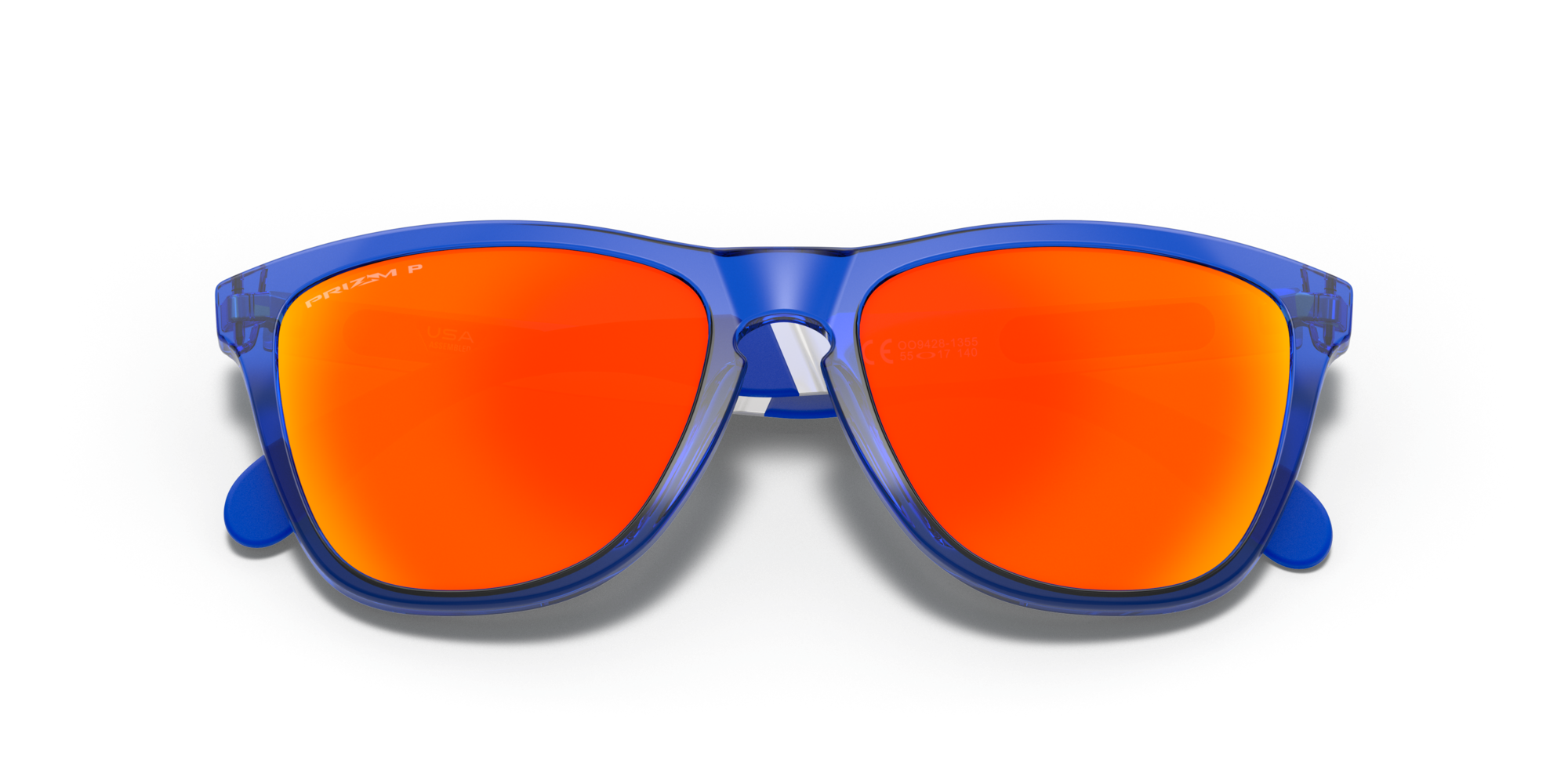 Oakley Frogskins™ Mix Sunglasses with Crystal Blue Frame and Prizm