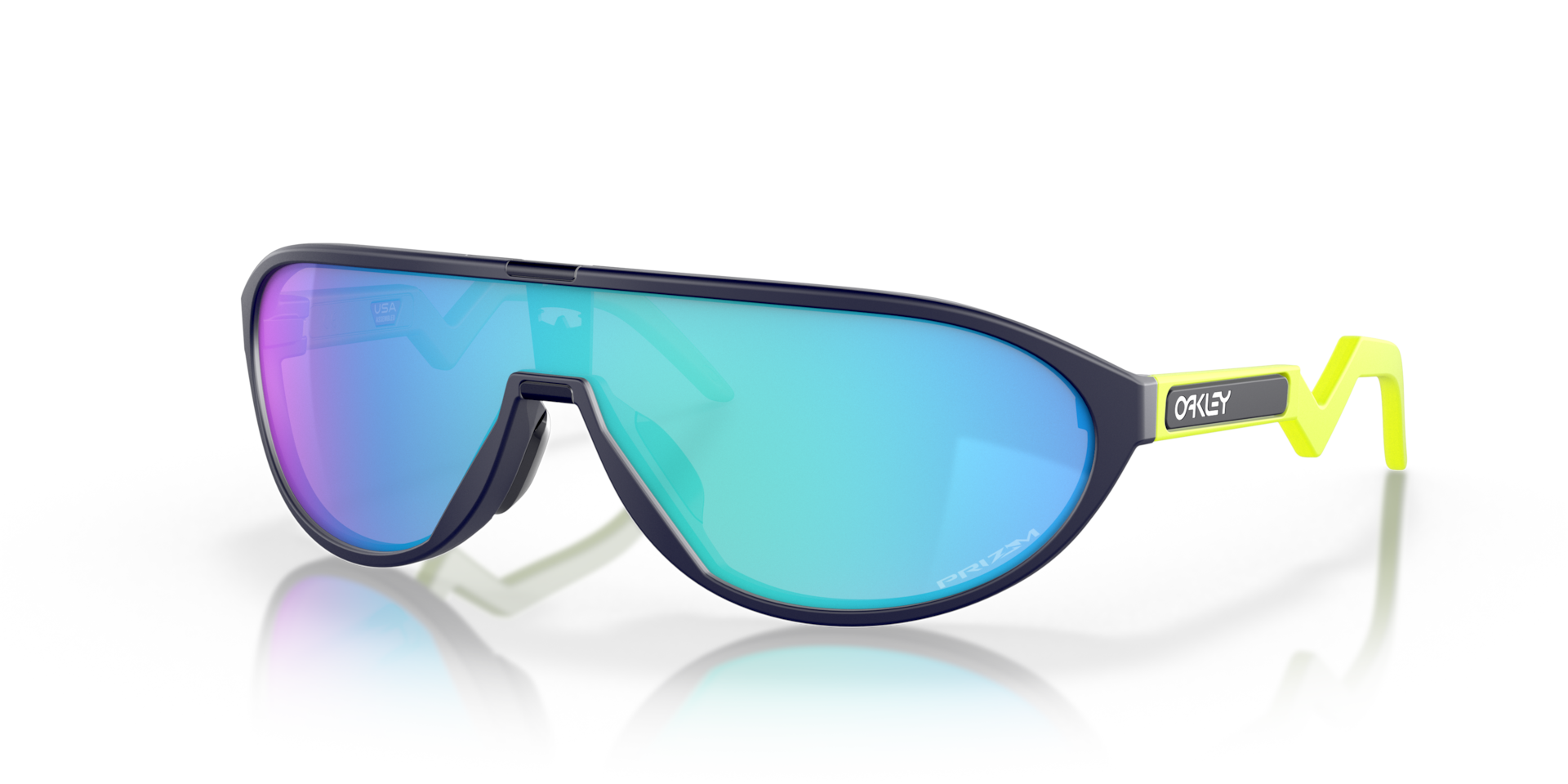 Oakley CMDN Sunglasses with Matte Navy Frame and Prizm Sapphire