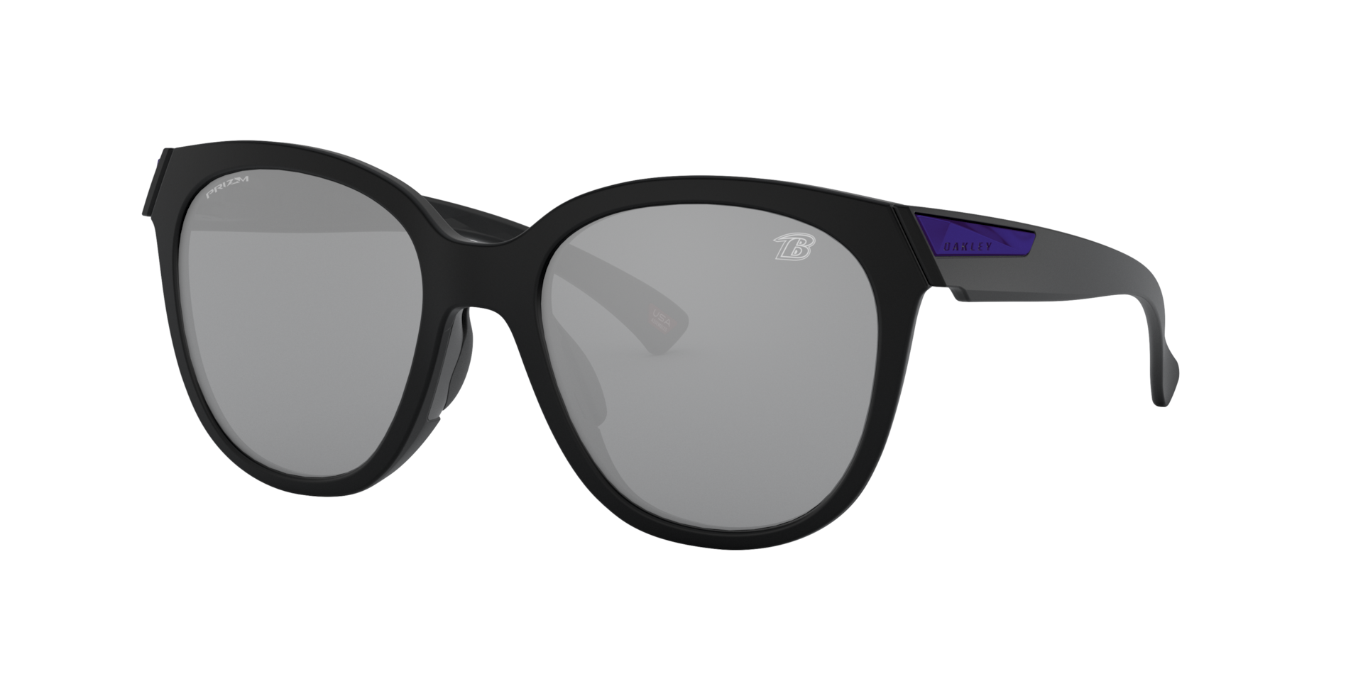 Oakley Baltimore Ravens Low Key Sunglasses with Matte Black Frame
