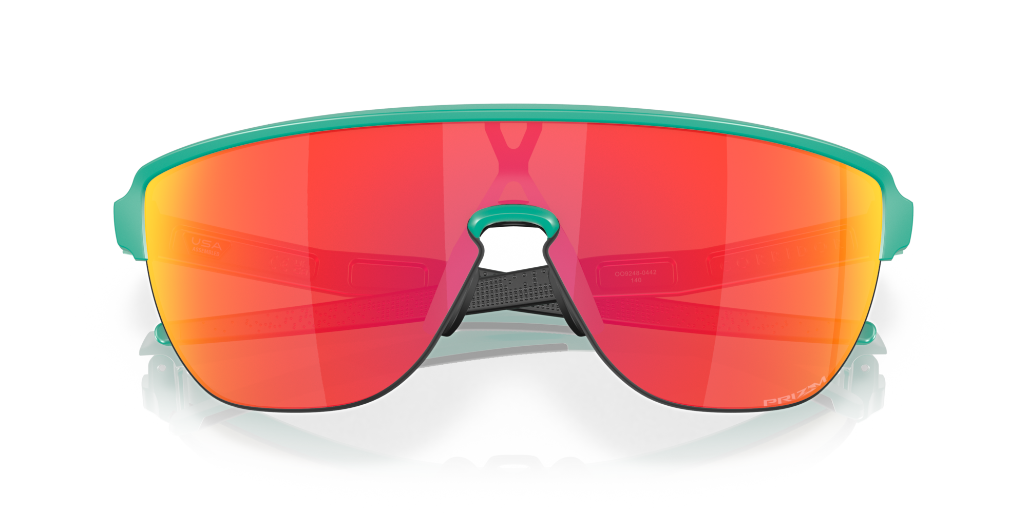 Oakley Corridor Sunglasses with Matte Celeste Frame and Prizm Ruby