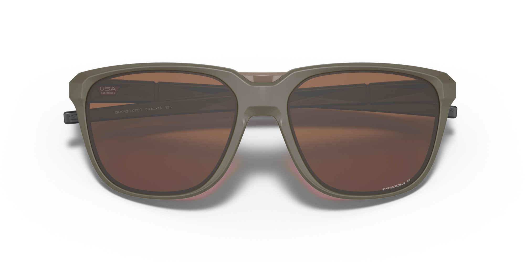 Oakley Anorak Sunglasses with Matte Olive Frame and Prizm Tungsten