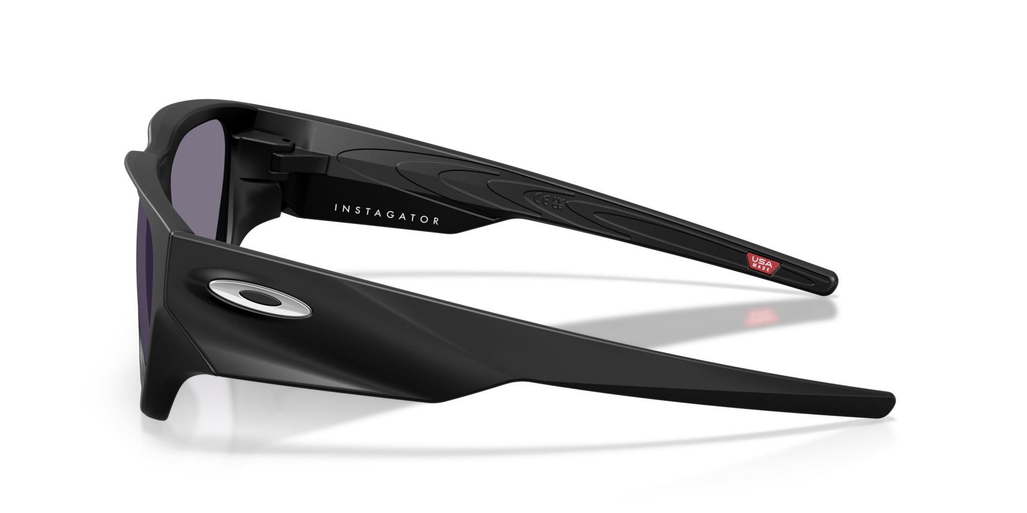 Oakley Instagator Sunglasses with Matte Black Frame and Prizm Grey