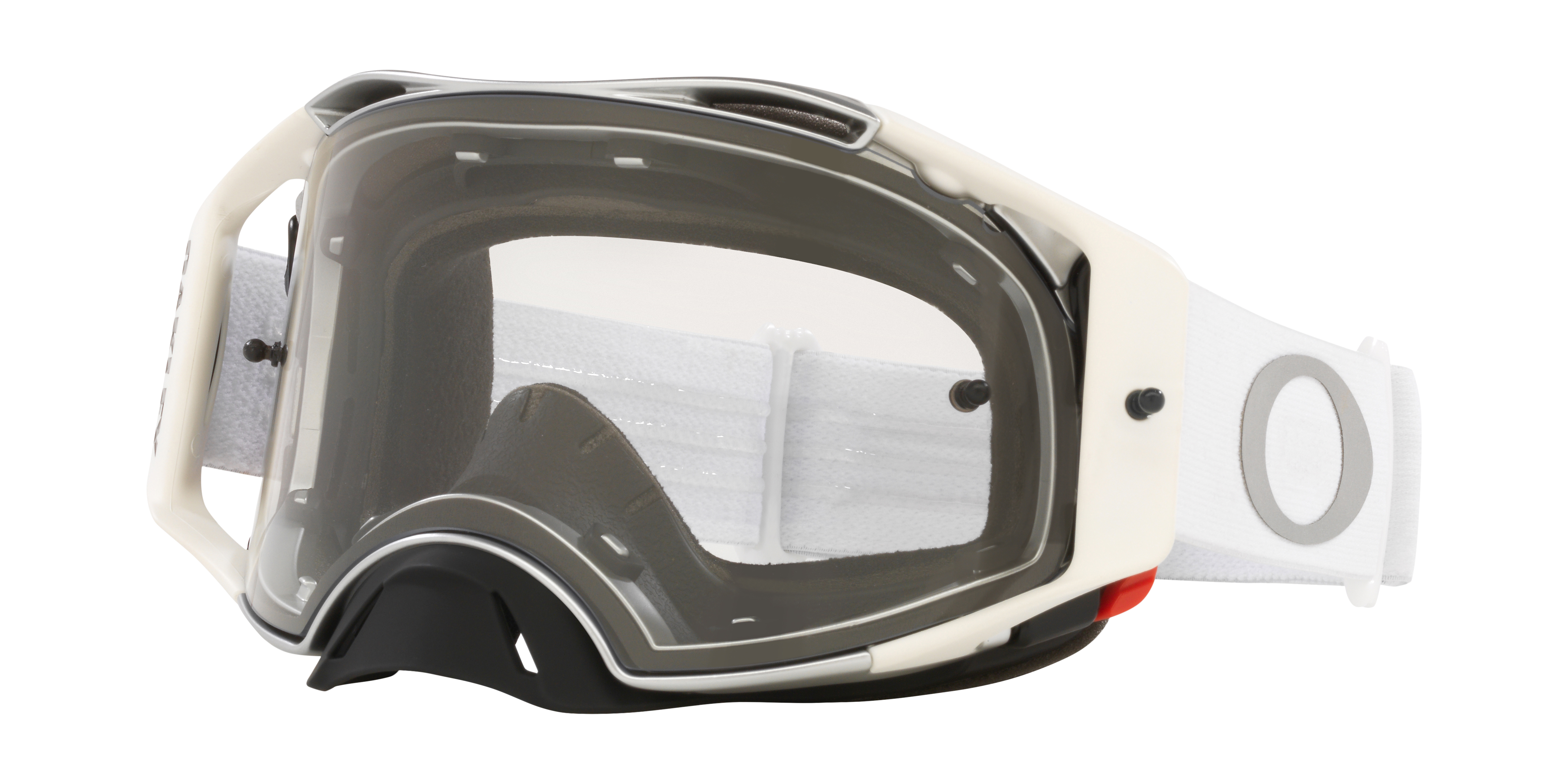 オークリー Airbrake® MX Goggles Tuff Blocks Whiteストラップ Clear