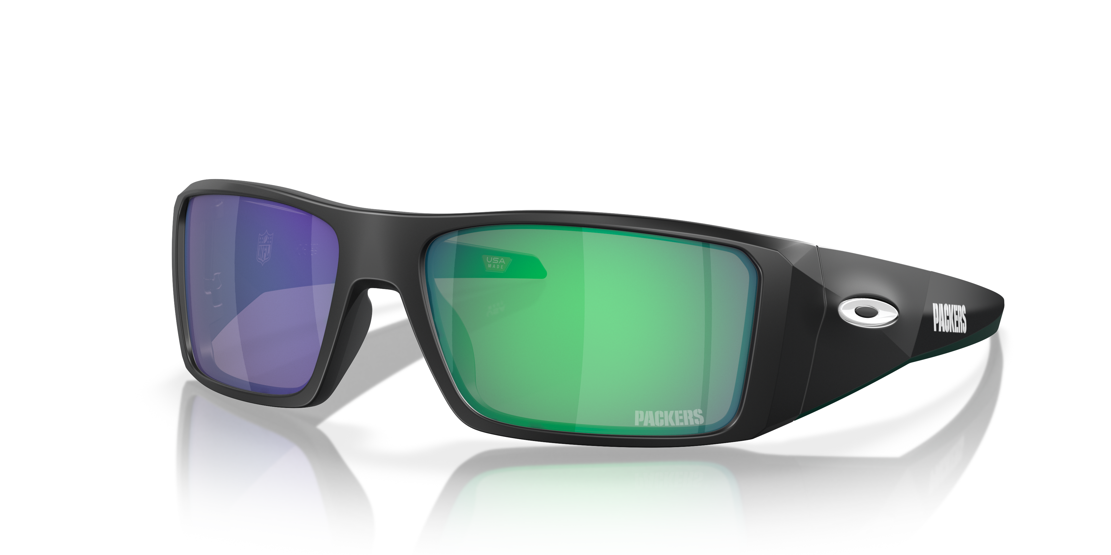 Oakley Green Bay Packers Heliostat Sunglasses with Matte Black