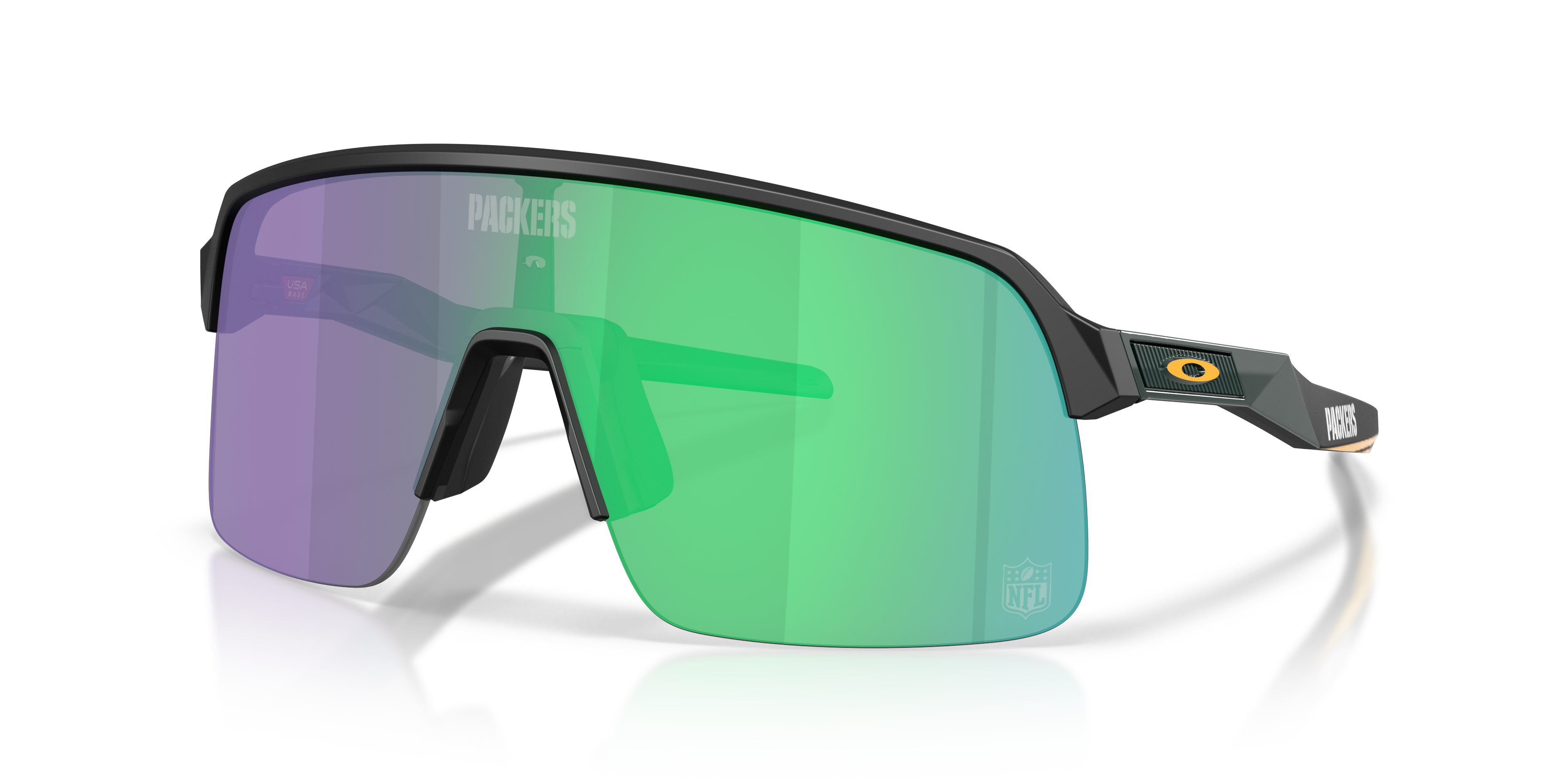 Oakley Green Bay Packers Sutro Lite Sunglasses with Matte Black