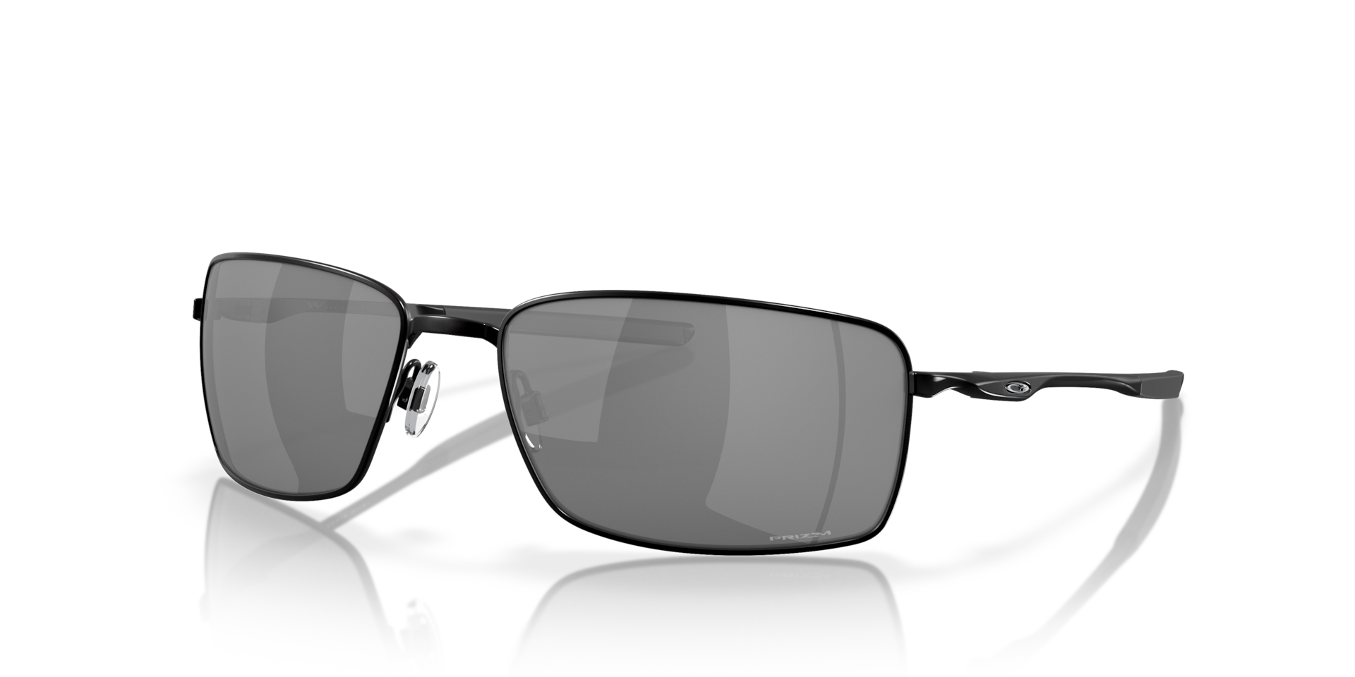Square Wire™ Prizm Black Lenses, Polished Black Frame Sunglasses