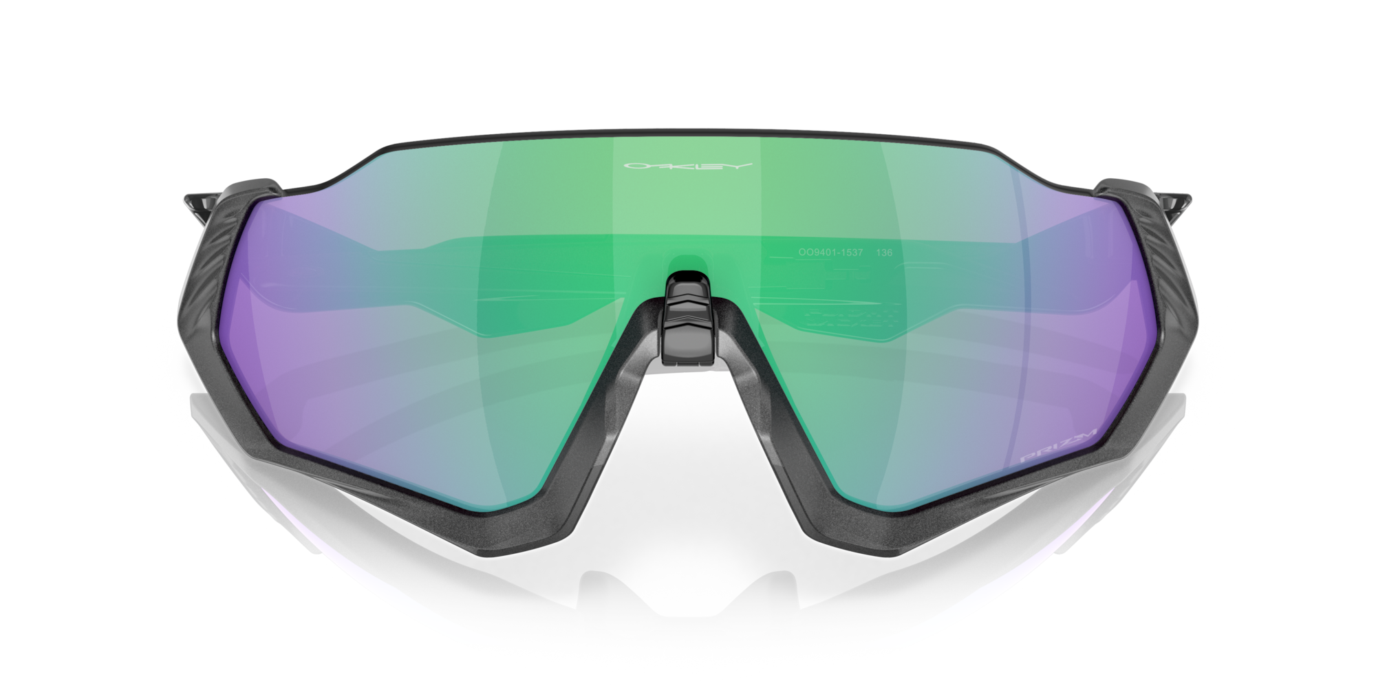ウェア Oakley, FLIGHT JACKET, Asia fit Oakley Flight Jacket™ Sunglasses with Matte Steel Frame and Prizm