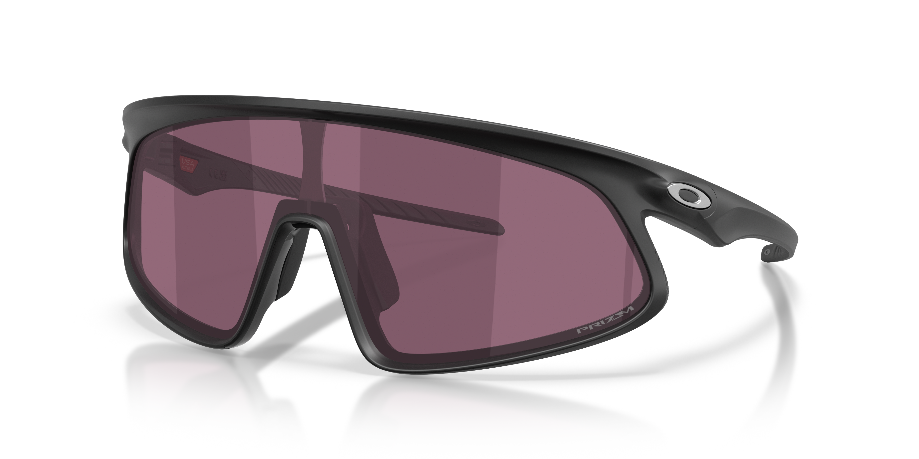 Oakley RSLV 141 Sunglasses with Matte Black Frame and Prizm Road