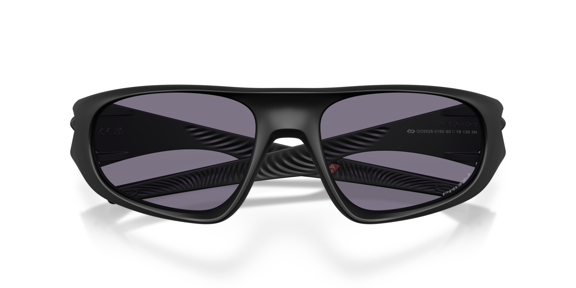 Oakley Neoforma Sunglasses with Matte Black Frame and Prizm Grey
