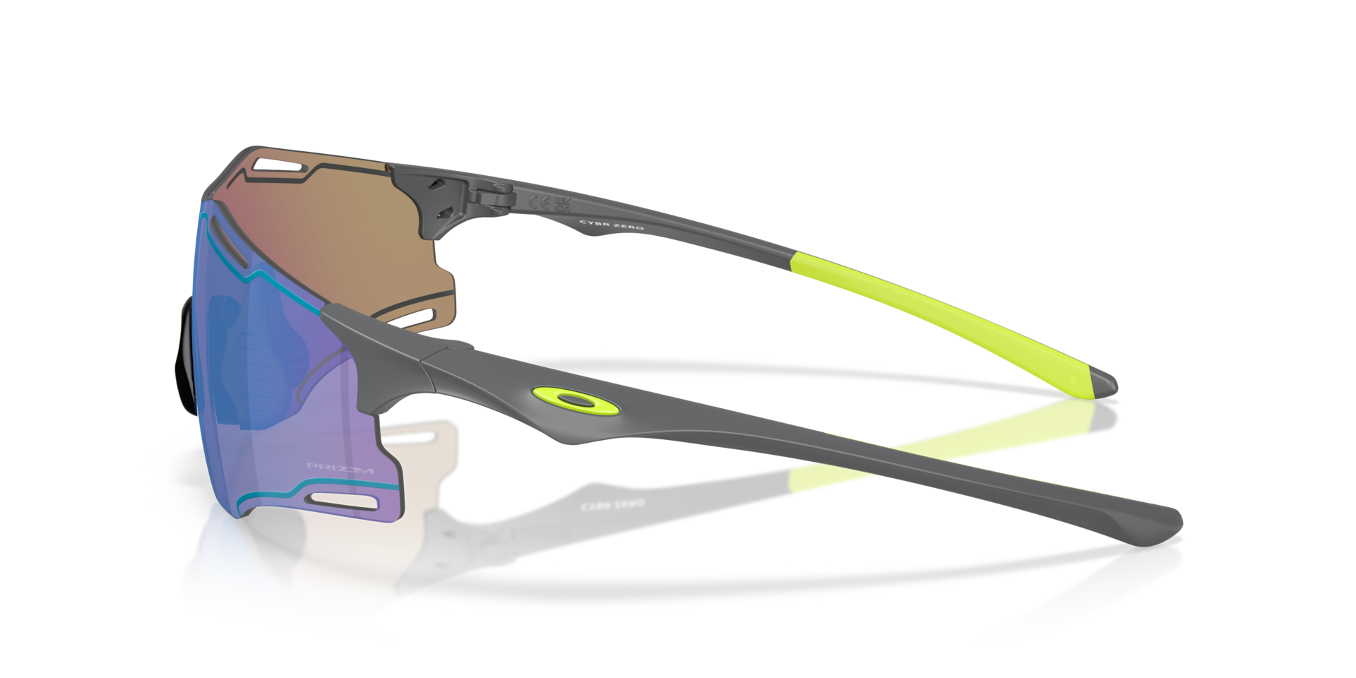 Oakley Cybr Zero Sunglasses with Polished White Frame and Prizm
