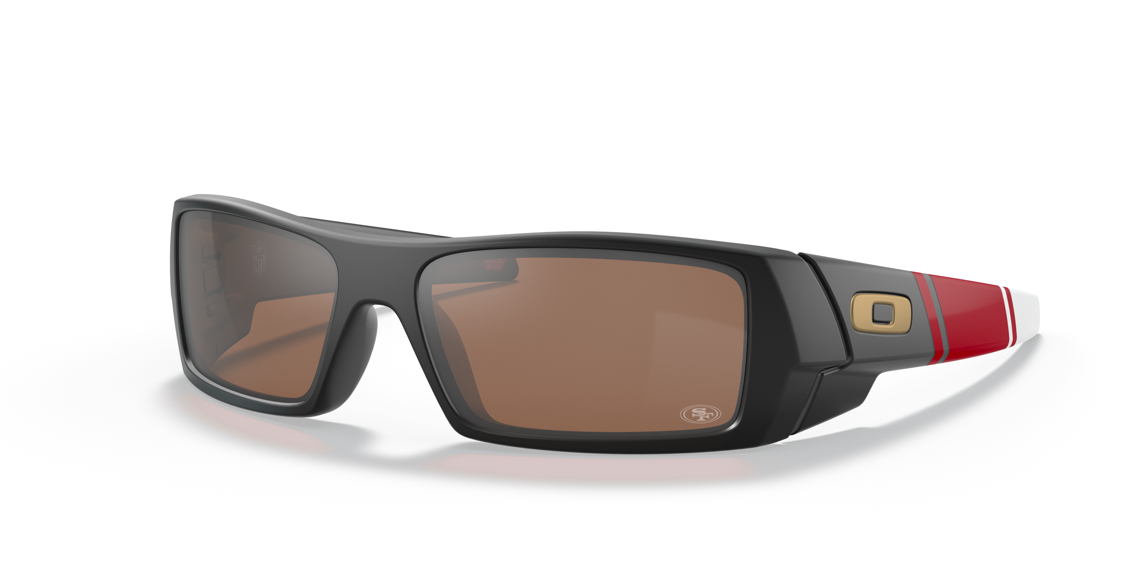 Oakley San Francisco 49ers Gascan® Sunglasses with Matte Black